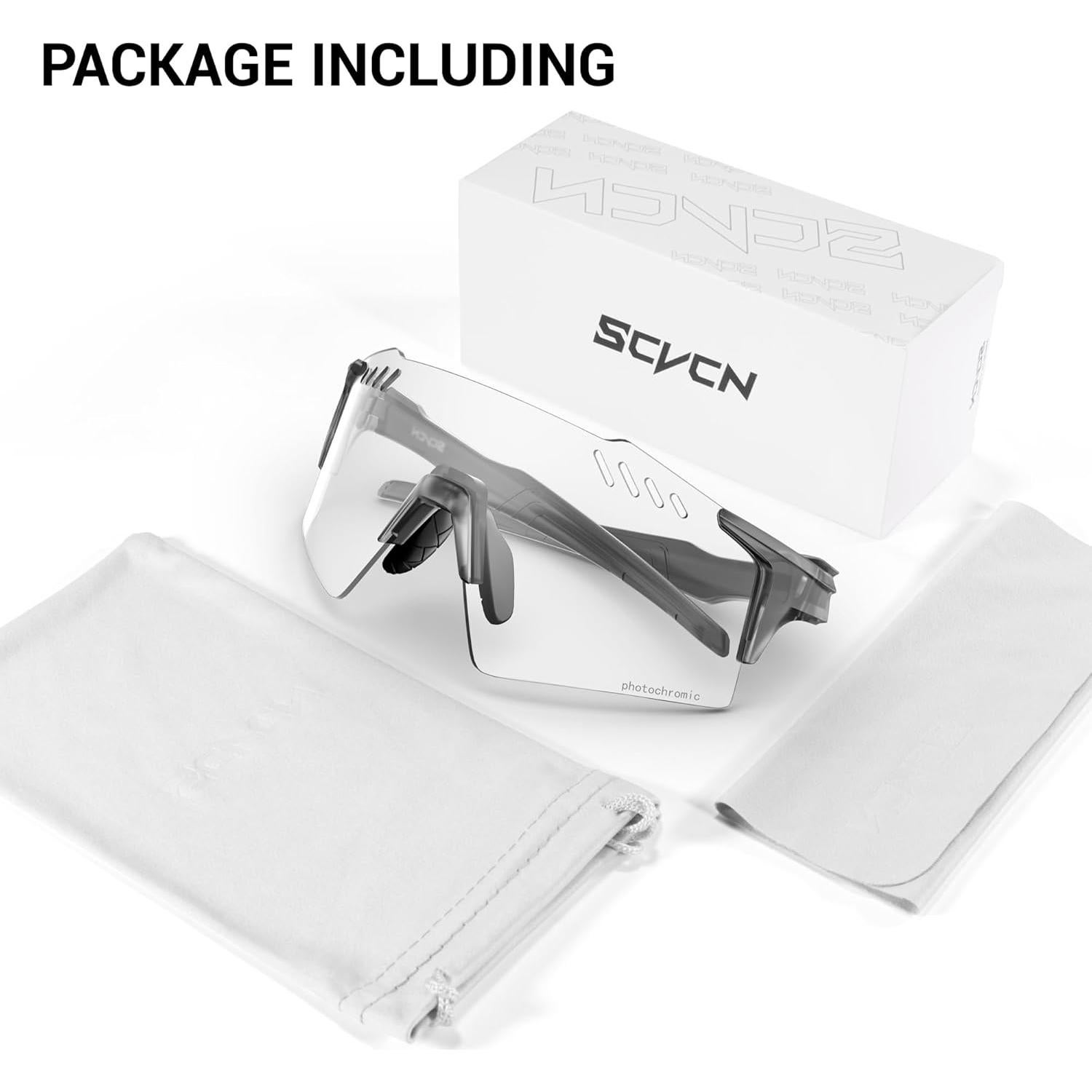Gafas de Ciclismo SCVCN Fotoquímicas UV400 TR90 Gris