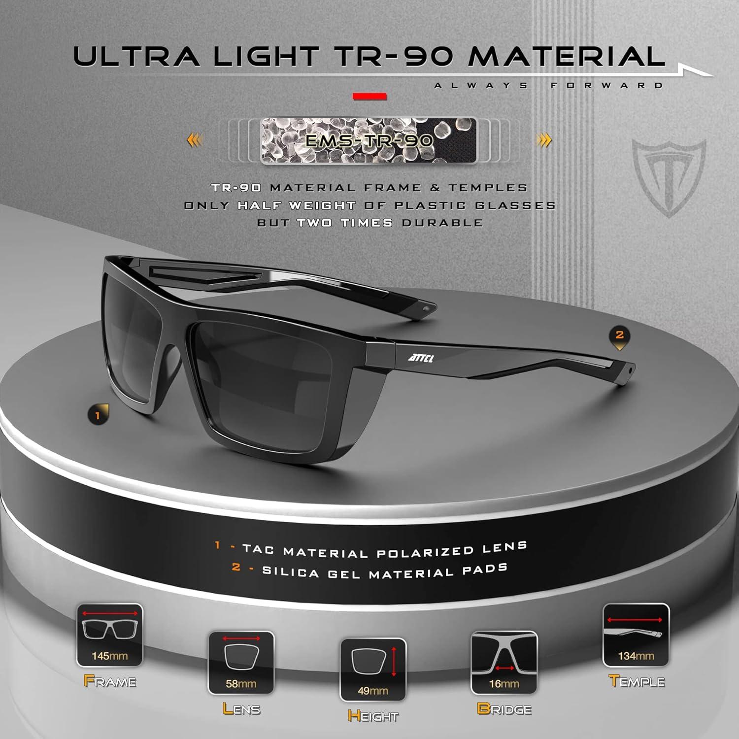 Gafas de sol polarizadas ATTCL para hombres UV 100% protección