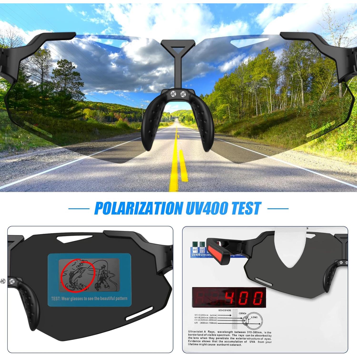 Gafas de sol deportivas AJBAY polarizadas UV400 ligeras