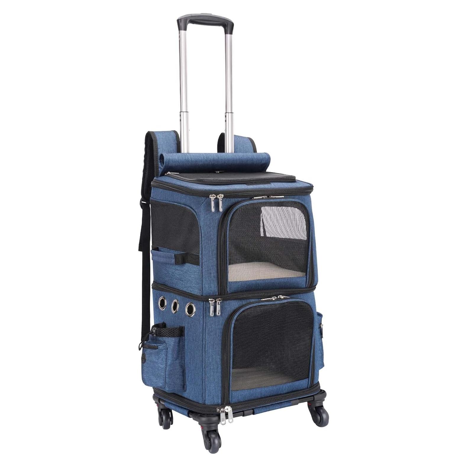 Mochila Transportadora HOVONO Doble Compartimento Azul