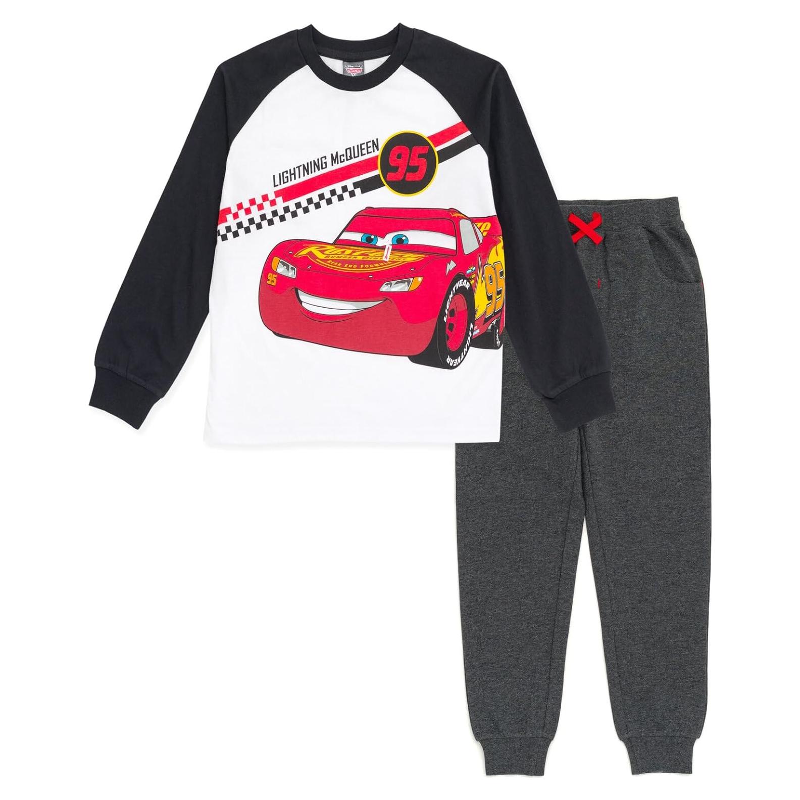 Conjunto de camiseta y pantalones Disney Cars para niños 3T
