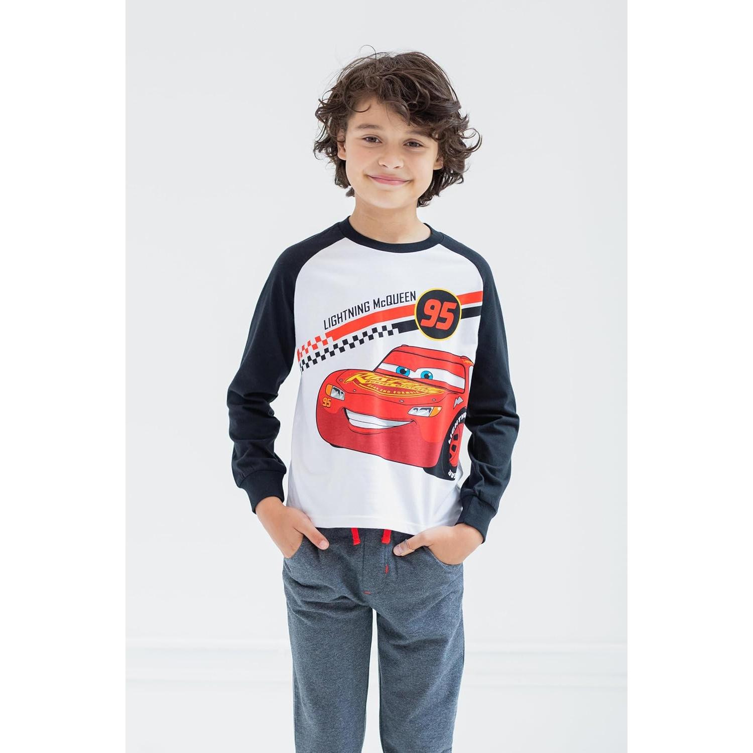 Conjunto de camiseta y pantalones Disney Cars para niños 3T