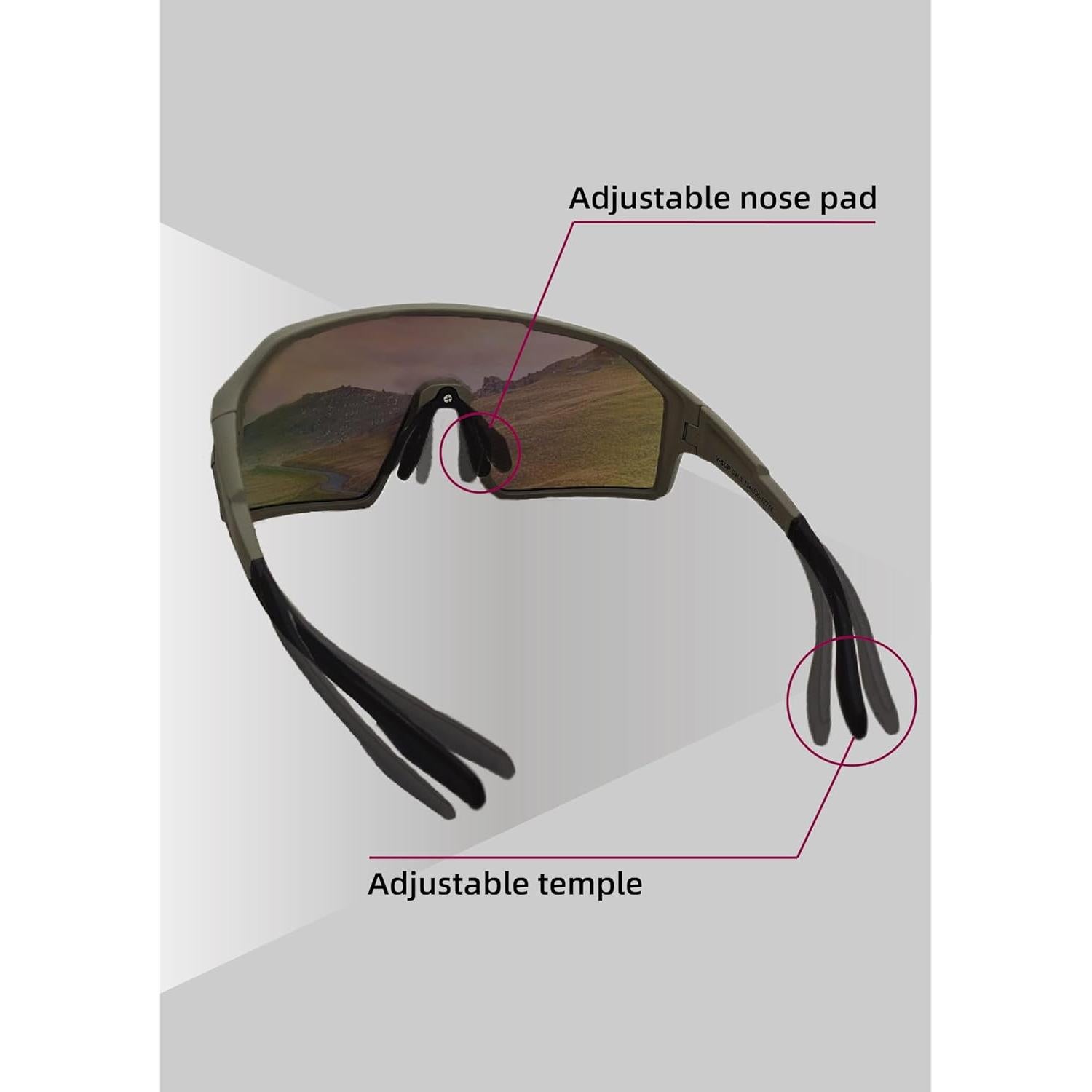Gafas de sol V-SUP deportivas UV400 para ciclismo y correr