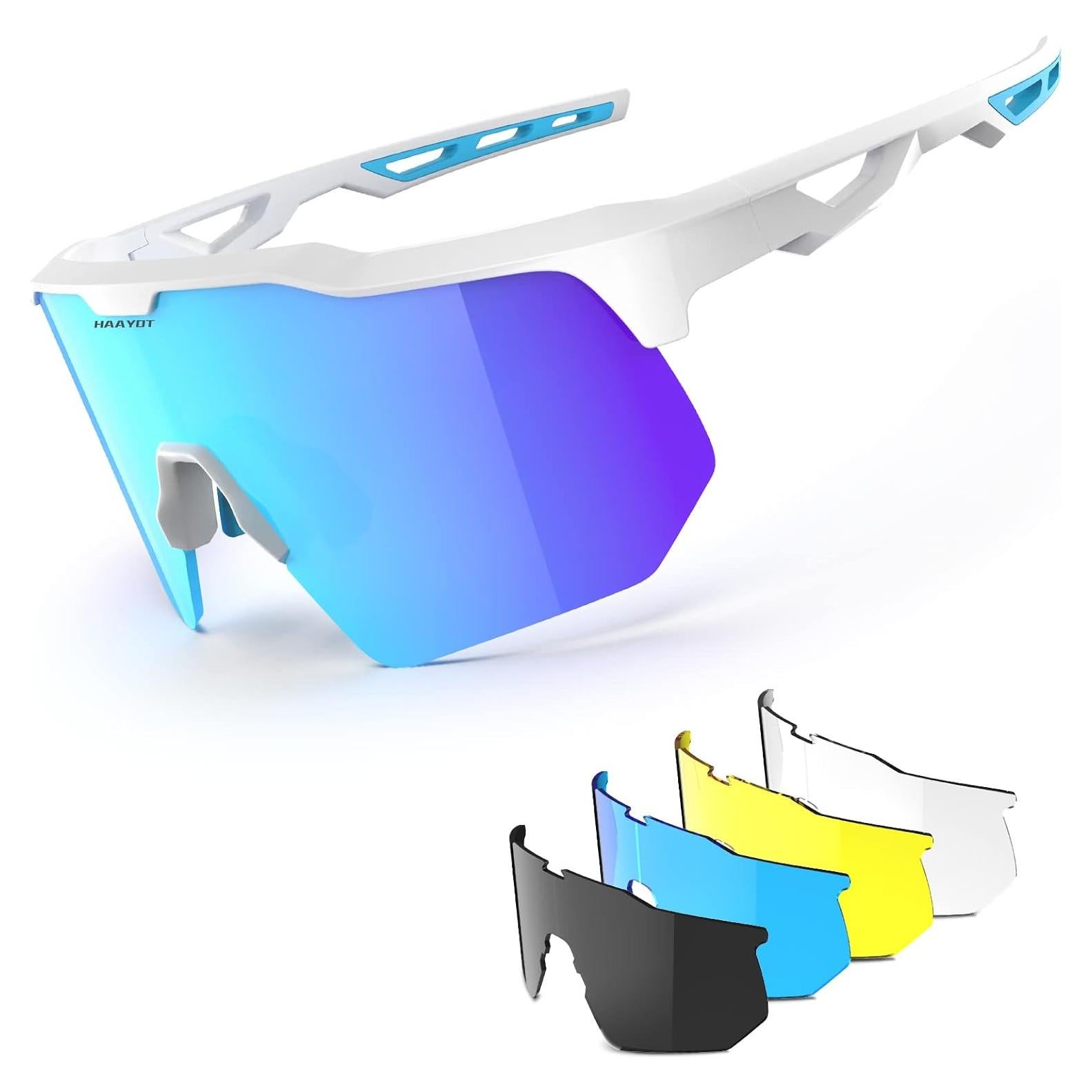 Gafas de sol deportivas HAAYOT con 5 lentes UV400