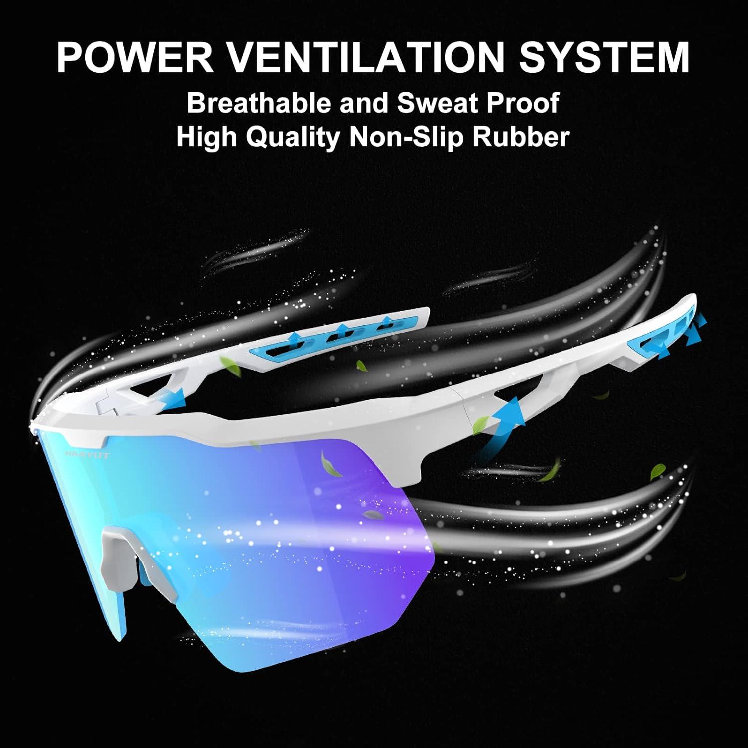 Gafas de sol deportivas HAAYOT con 5 lentes UV400