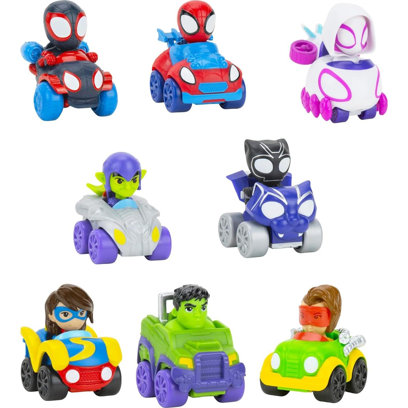 Conjunto Sorpresa Spidey y Amigos - 3 Vehículos Mini Juguete