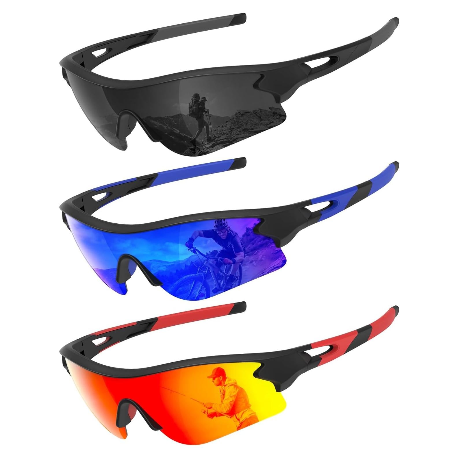 Gafas de sol polarizadas OUKEMAX para correr y ciclismo