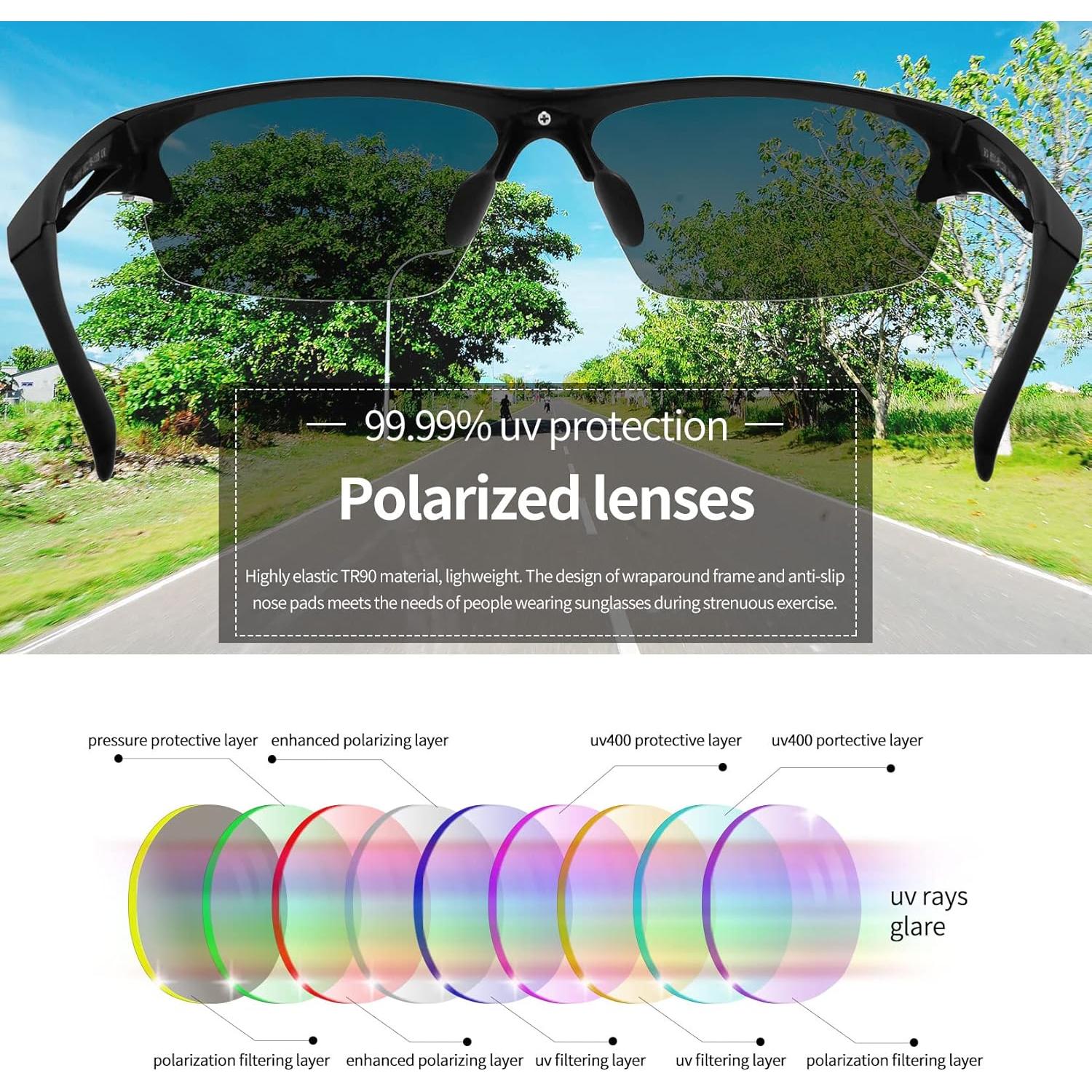 Gafas de sol deportivas Joopin UV400 polarizadas unisex