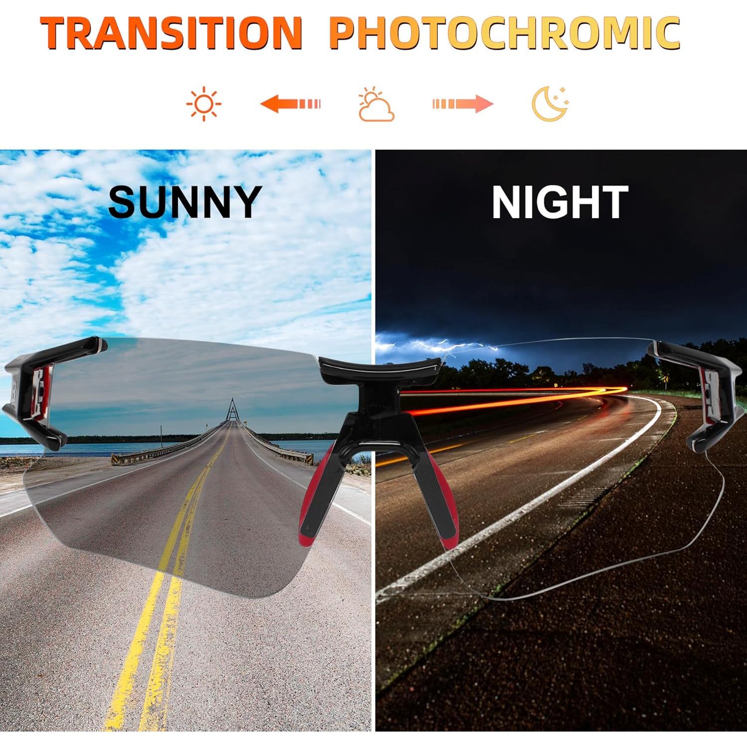 Gafas de sol ROCKBROS fotoquímicas UV400 para ciclismo