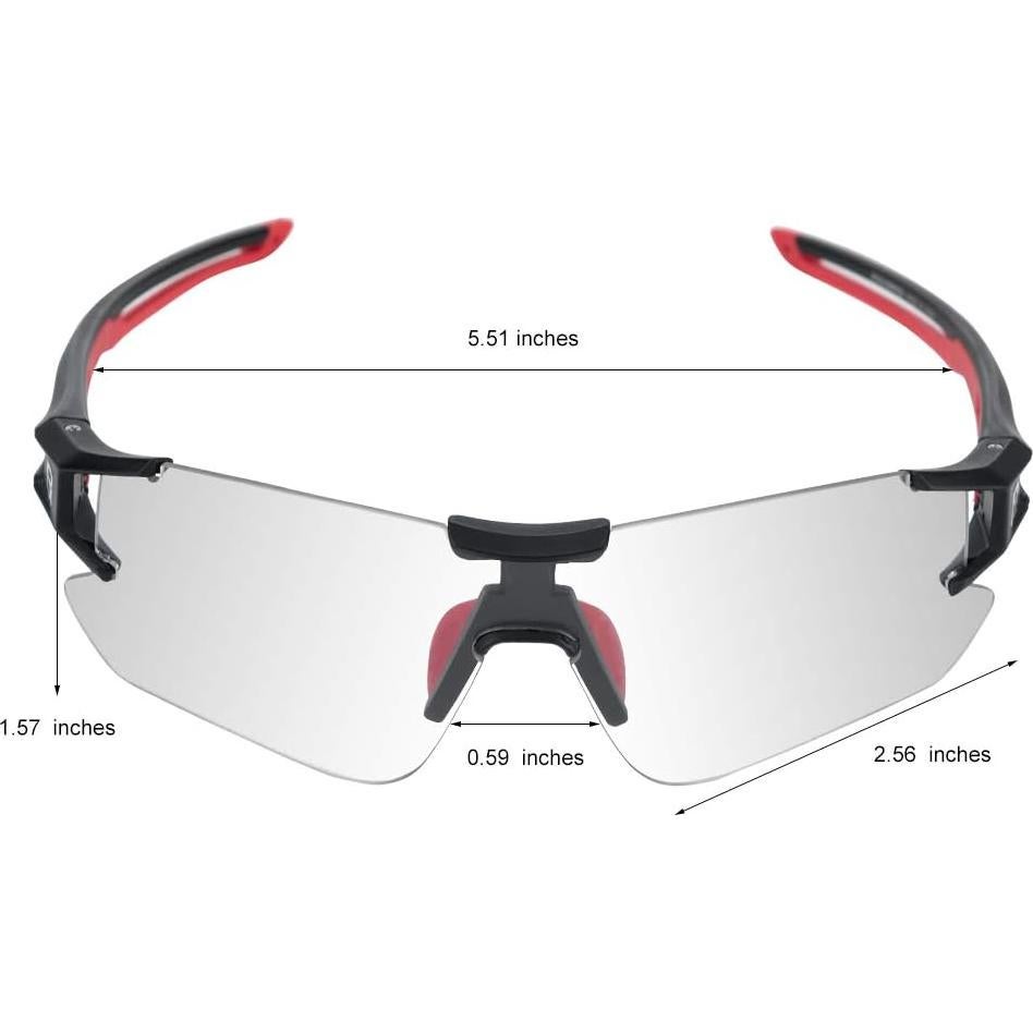 Gafas de sol ROCKBROS fotoquímicas UV400 para ciclismo