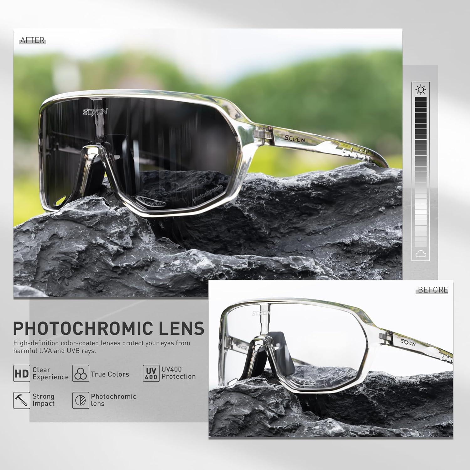 Gafas de Ciclismo SCVCN Fotoquímicas UV400 Antideslizantes