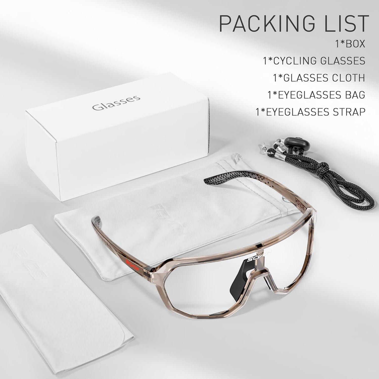 Gafas de Ciclismo SCVCN Fotoquímicas UV400 Antideslizantes