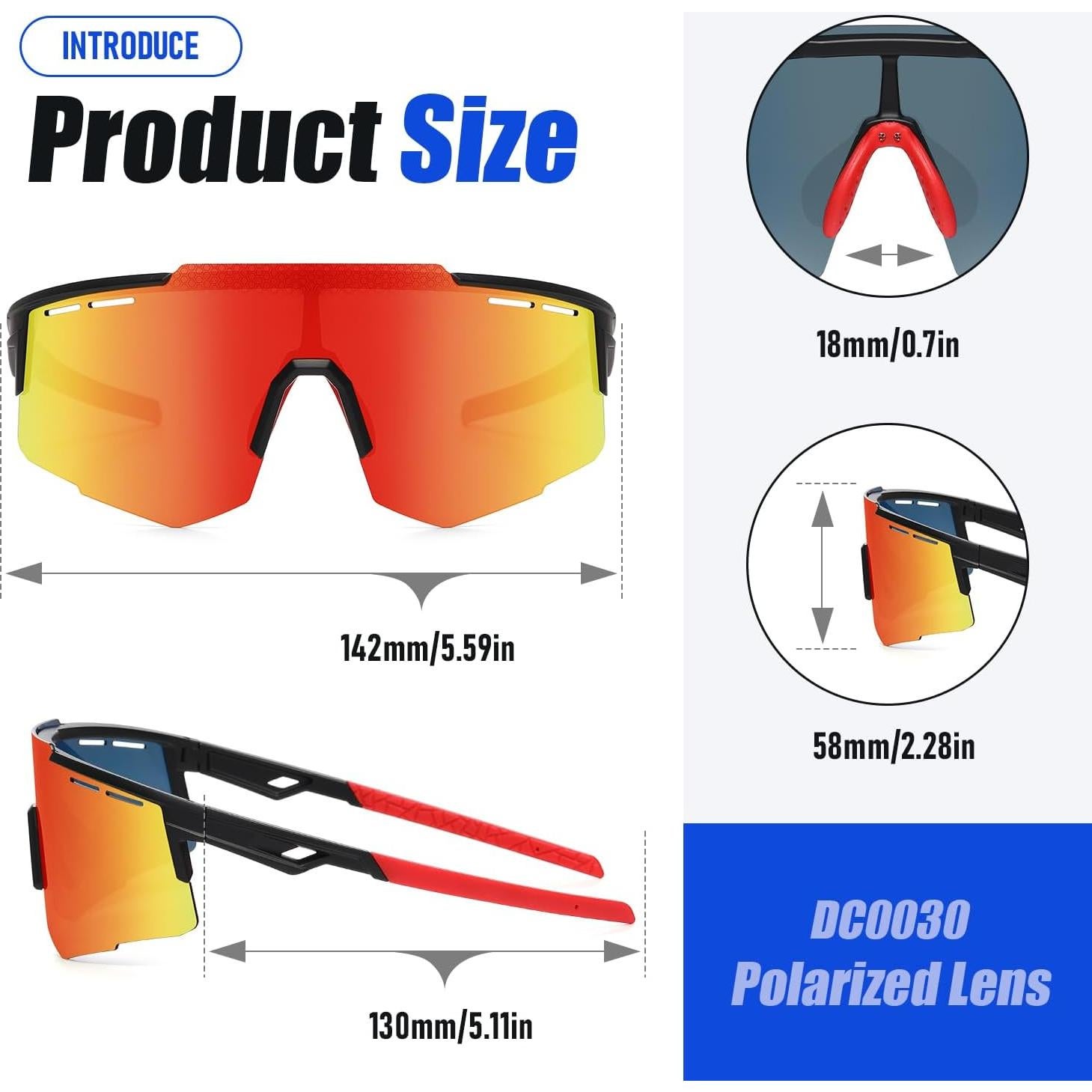 Gafas de sol deportivas DUCO DC0030 polarizadas UV400