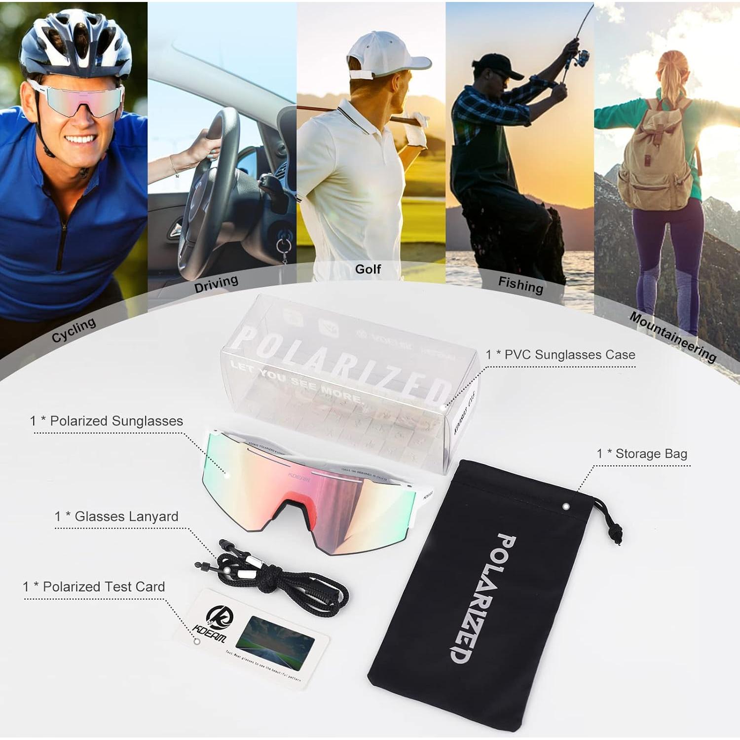 Gafas de sol deportivas ALSUZYIOT UV400 para ciclismo y más