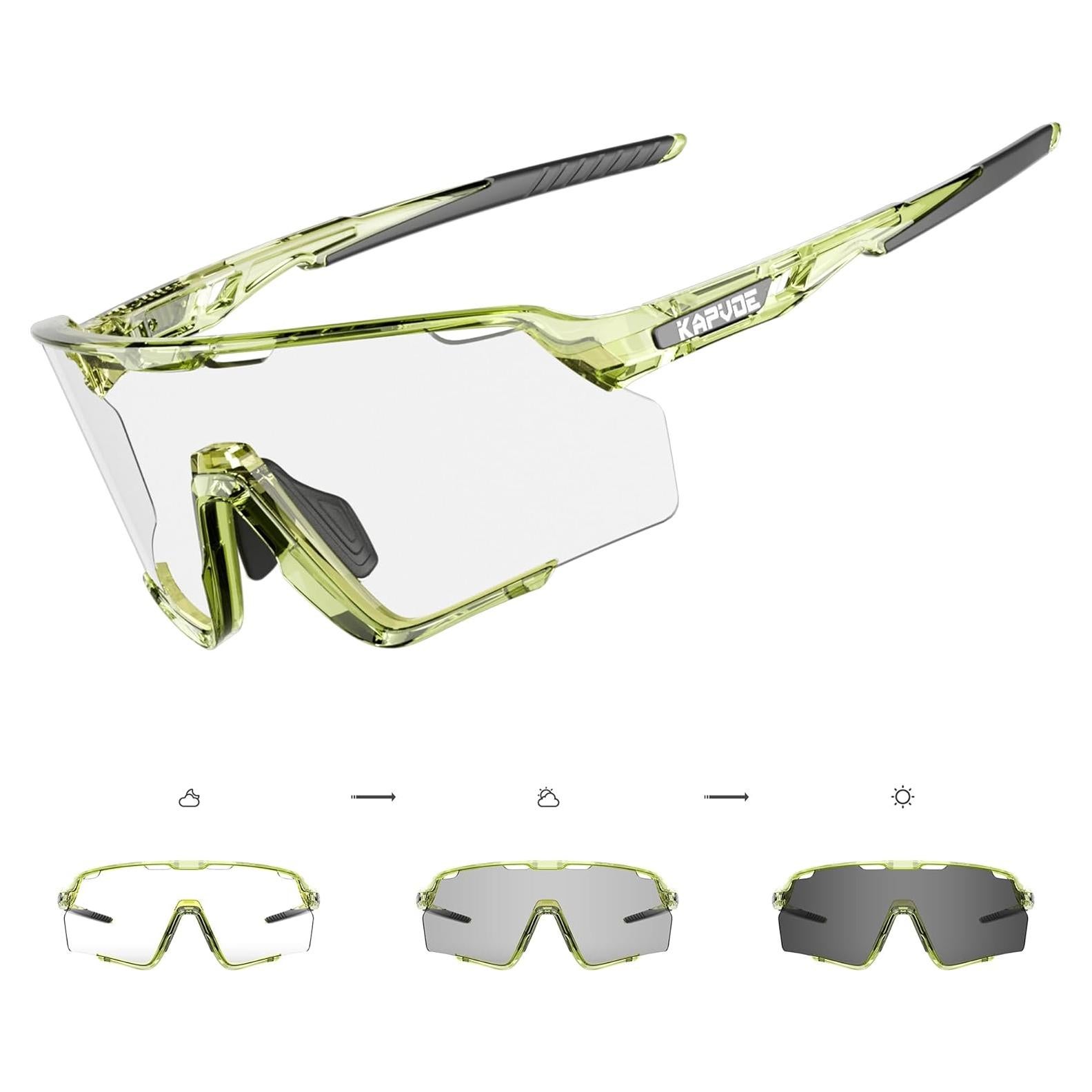 Gafas de Ciclismo KAPVOE Fotochromic UV400 para MTB