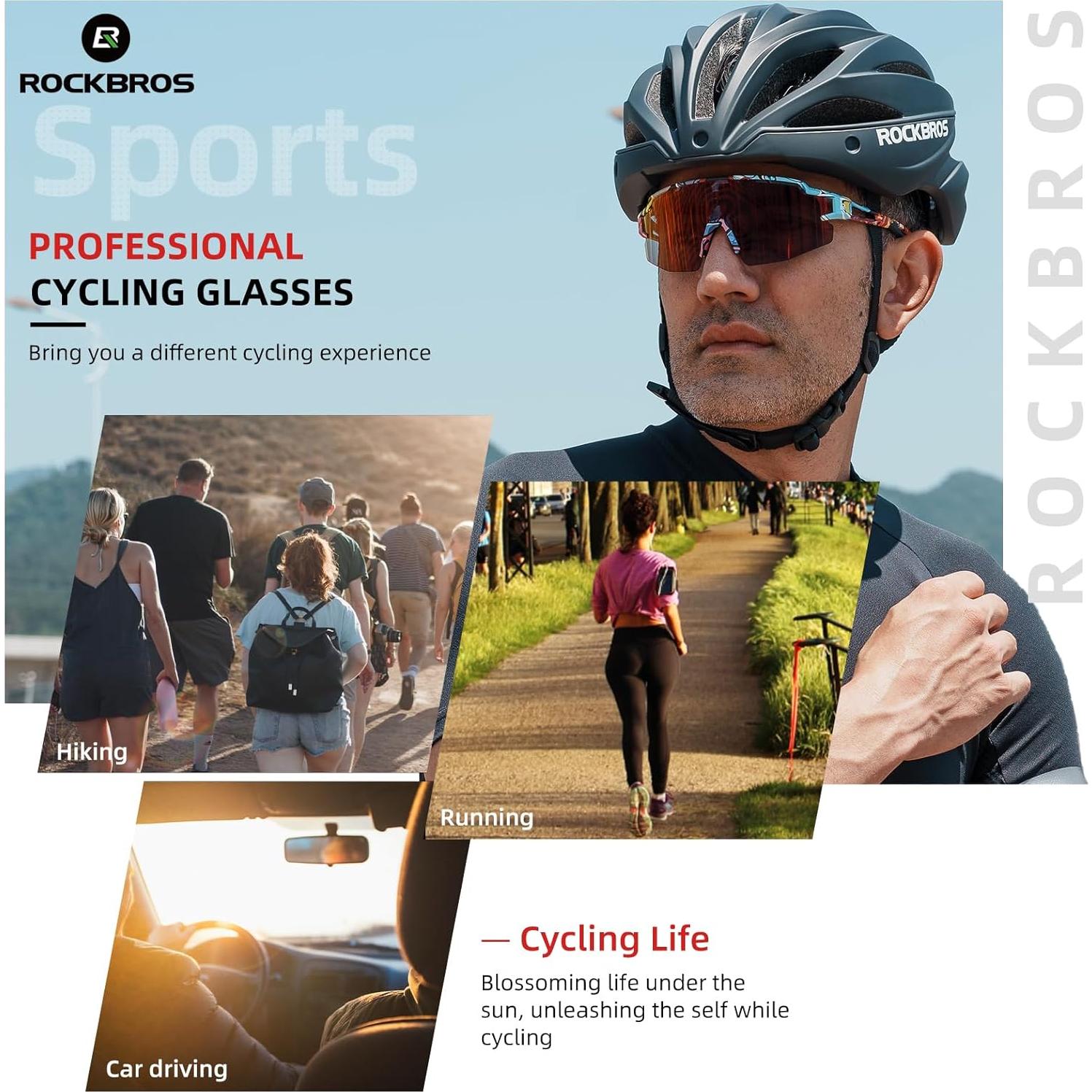 Gafas de sol fotochromáticas ROCKBROS UV400 para ciclismo