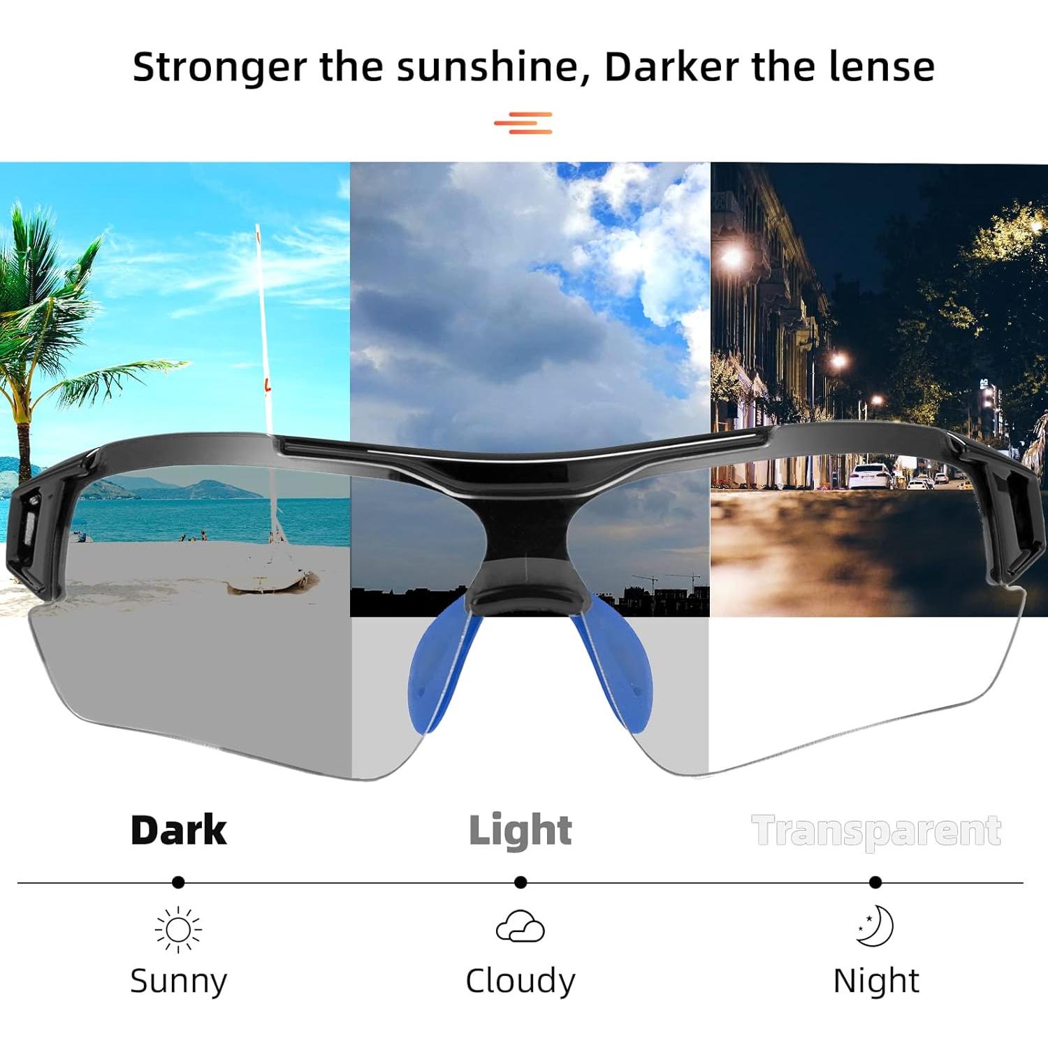 Gafas de sol fotocromáticas RockBros unisex UV protección