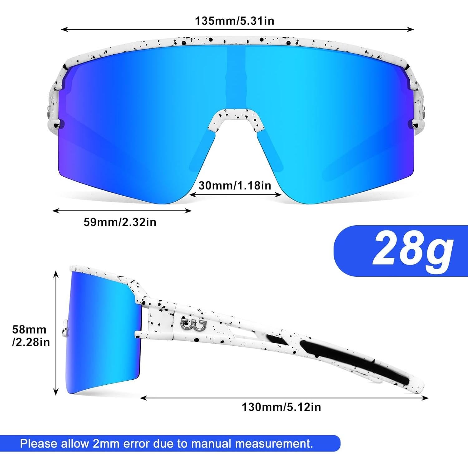 Gafas de Ciclismo SPOSUNE Polarizadas UV400 para Deportes