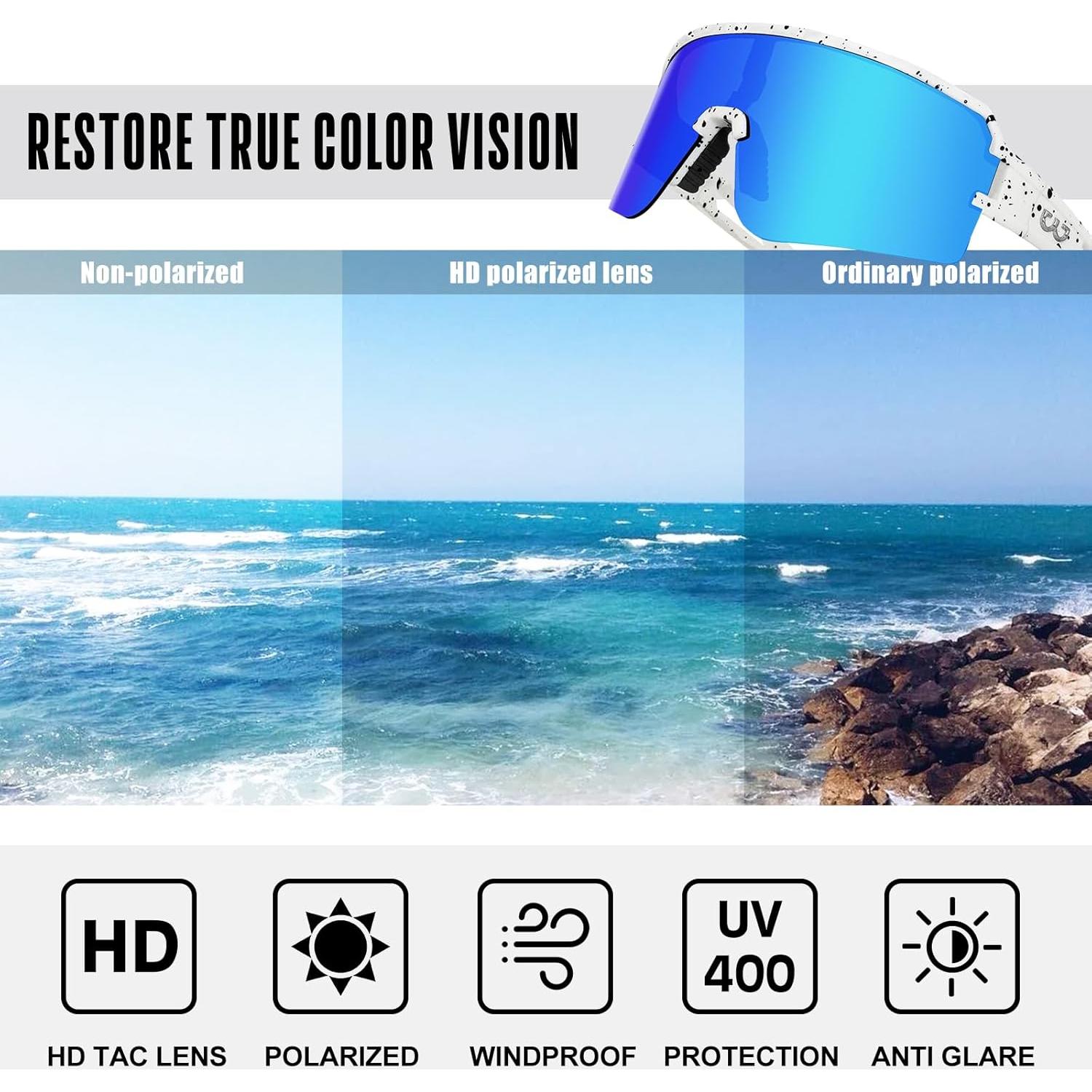 Gafas de Ciclismo SPOSUNE Polarizadas UV400 para Deportes