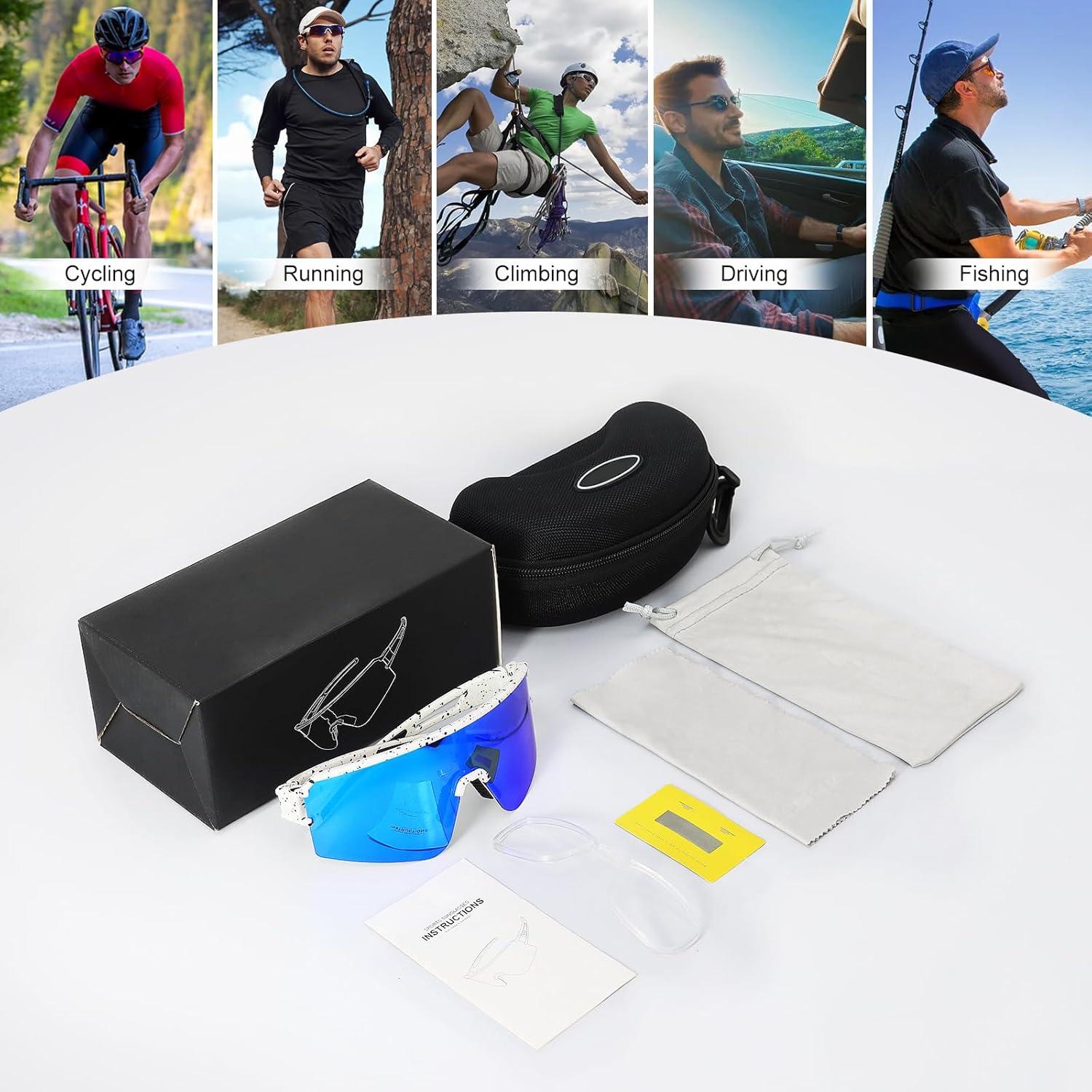 Gafas de Ciclismo SPOSUNE Polarizadas UV400 para Deportes