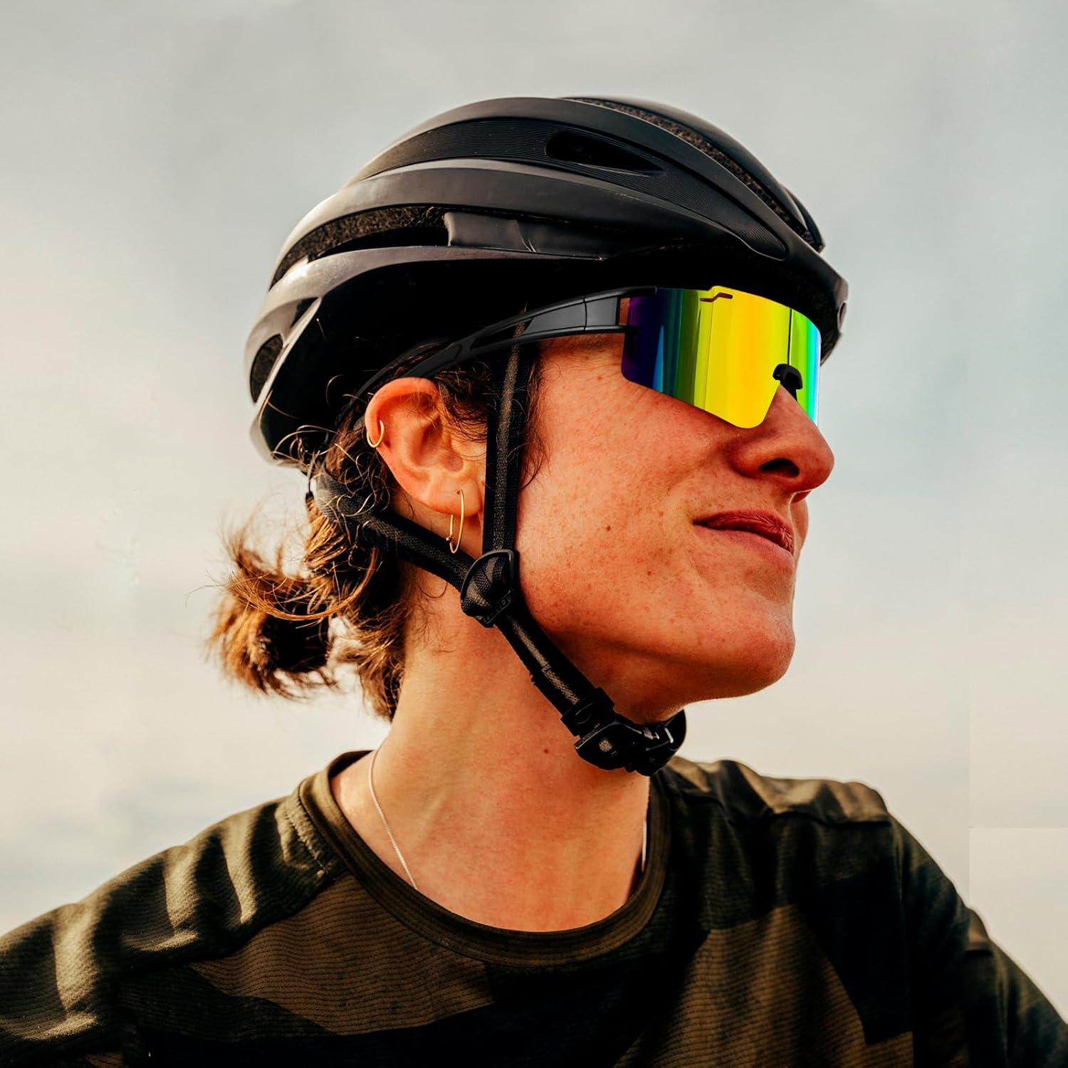 Gafas de sol deportivas FMY con 3 lentes UV400 para ciclismo