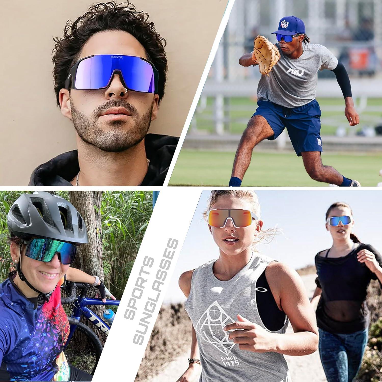 Gafas de béisbol Maivnz 882 UV400 para ciclismo y running