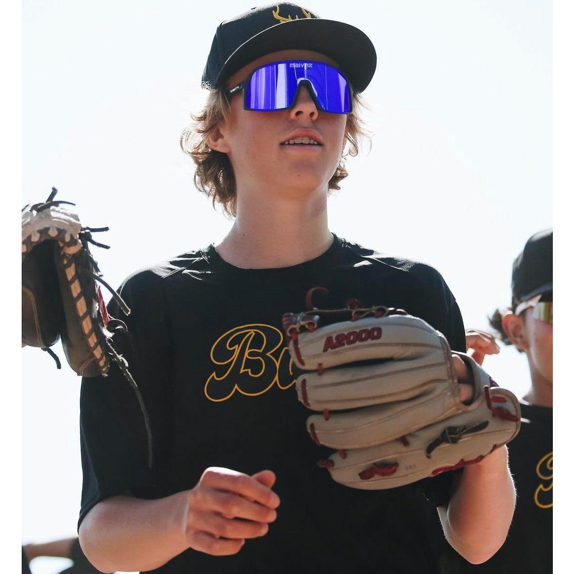 Gafas de béisbol Maivnz 882 UV400 para ciclismo y running