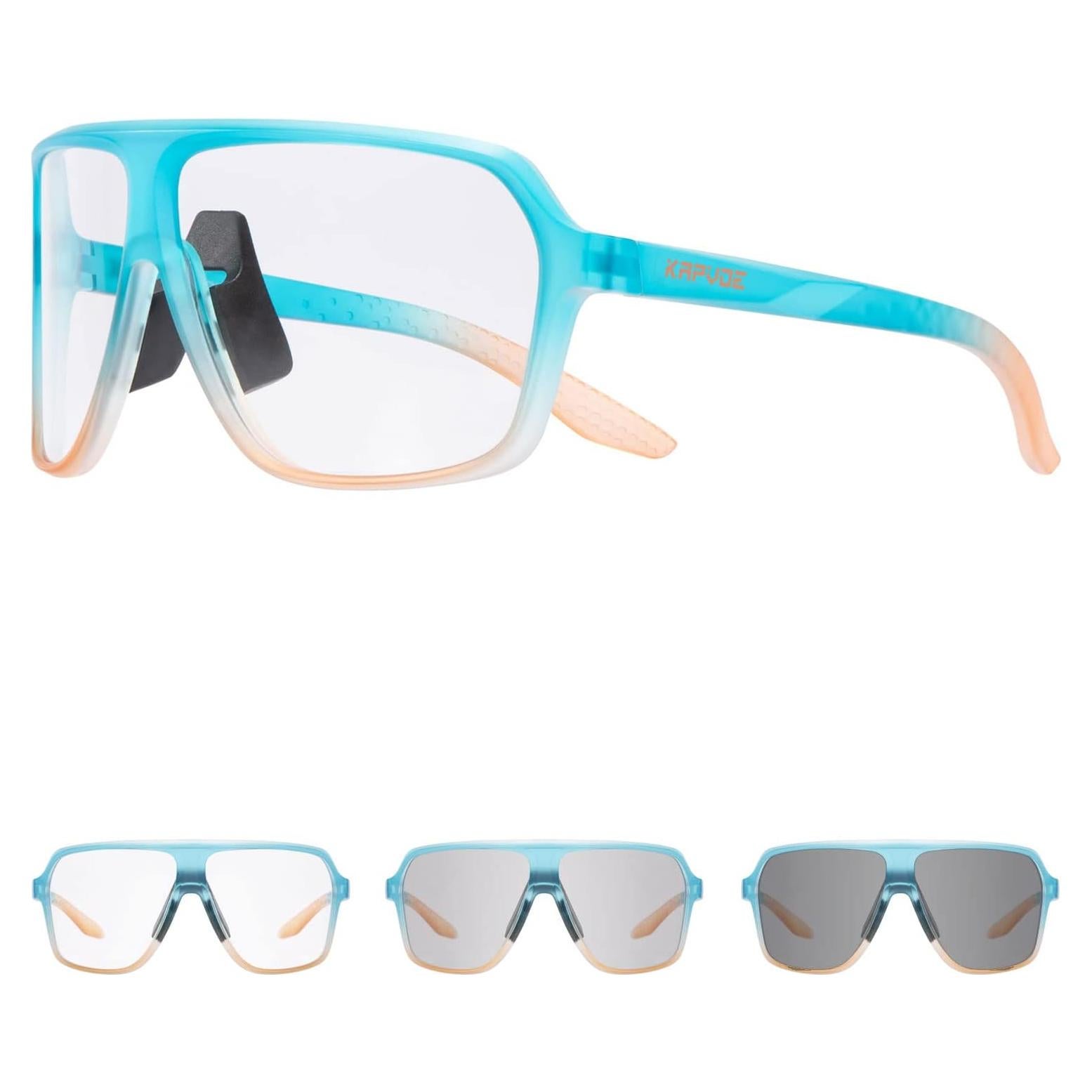 Gafas de Ciclismo KAPVOE Fotoquímicas UV400 Unisex