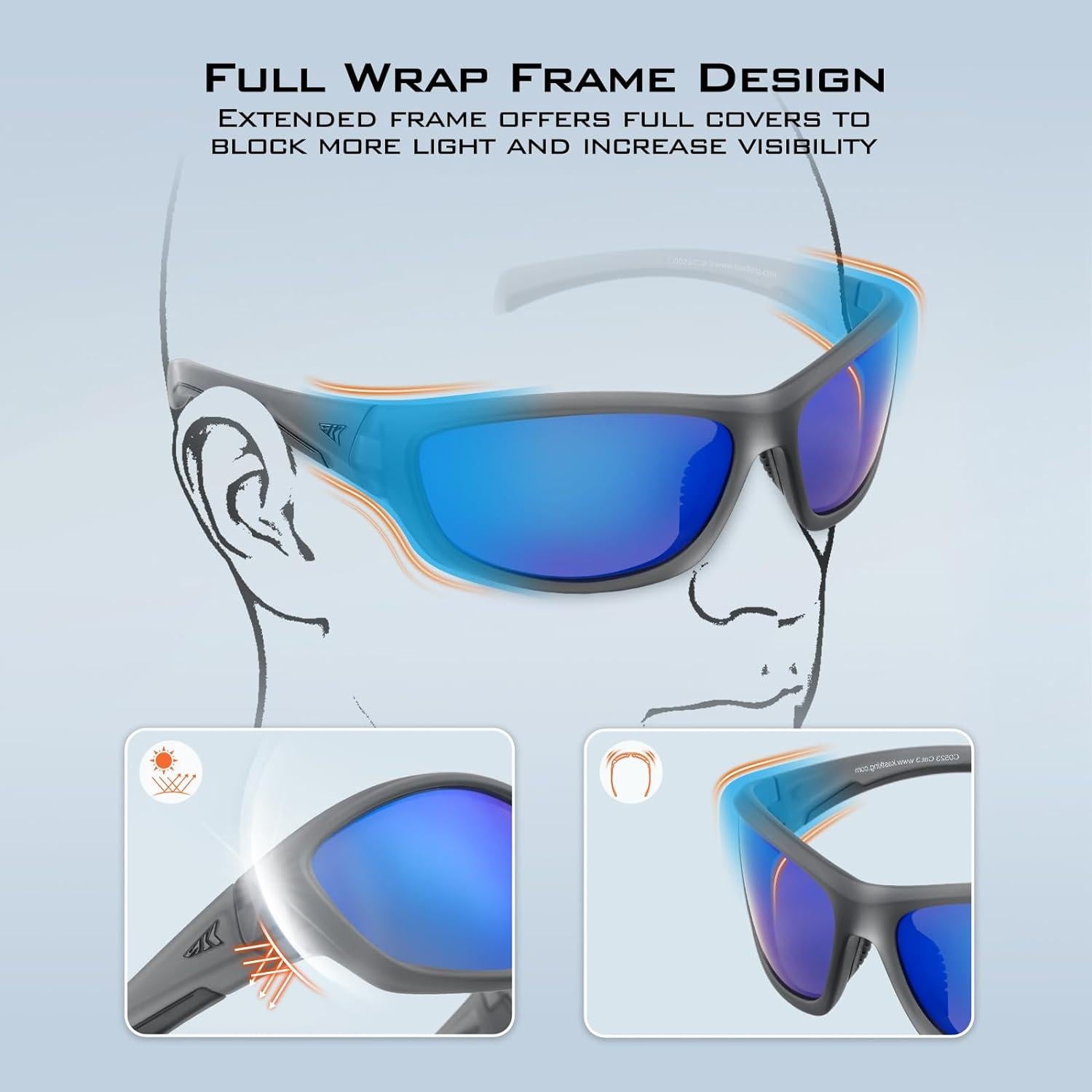 Gafas de Sol Polarizadas KastKing Hiwassee Unisex UV