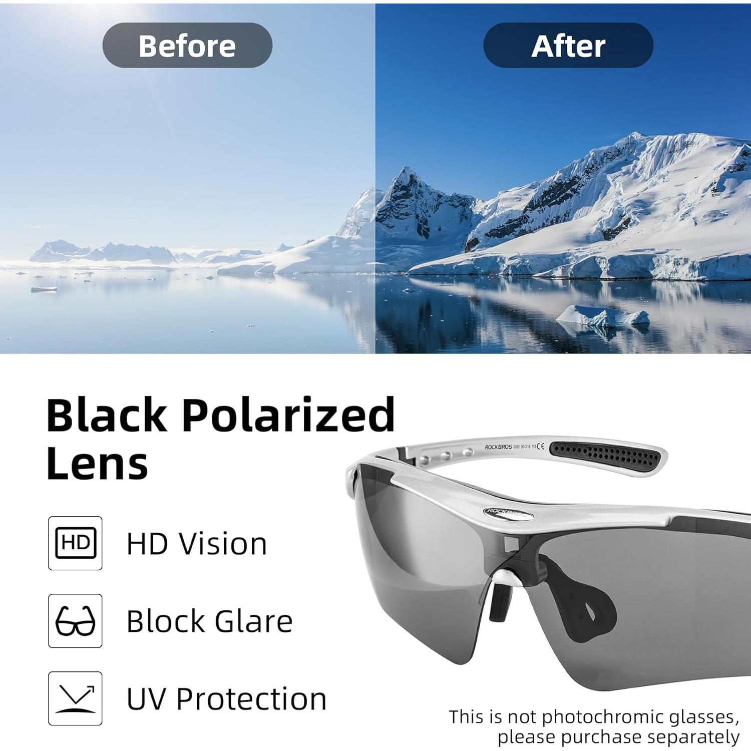 Gafas de sol ROCKBROS polarizadas para ciclismo y deportes