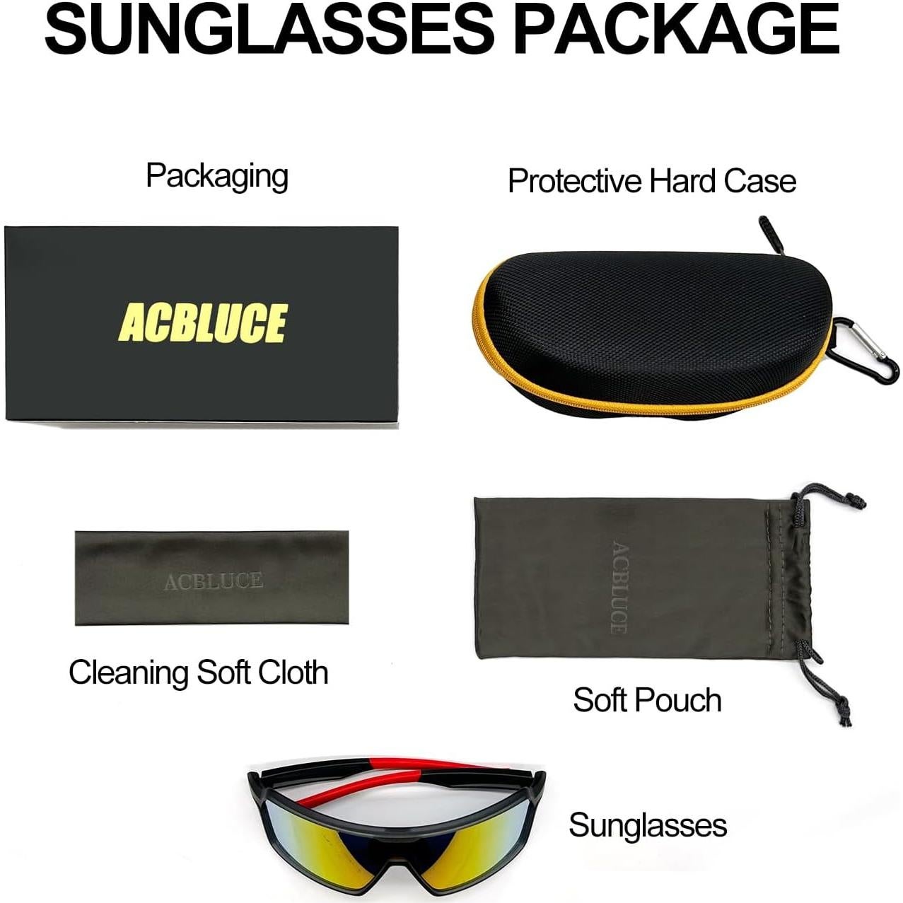 Gafas de Ciclismo ACBLUCE Kc04-09 UV400 Irrompibles