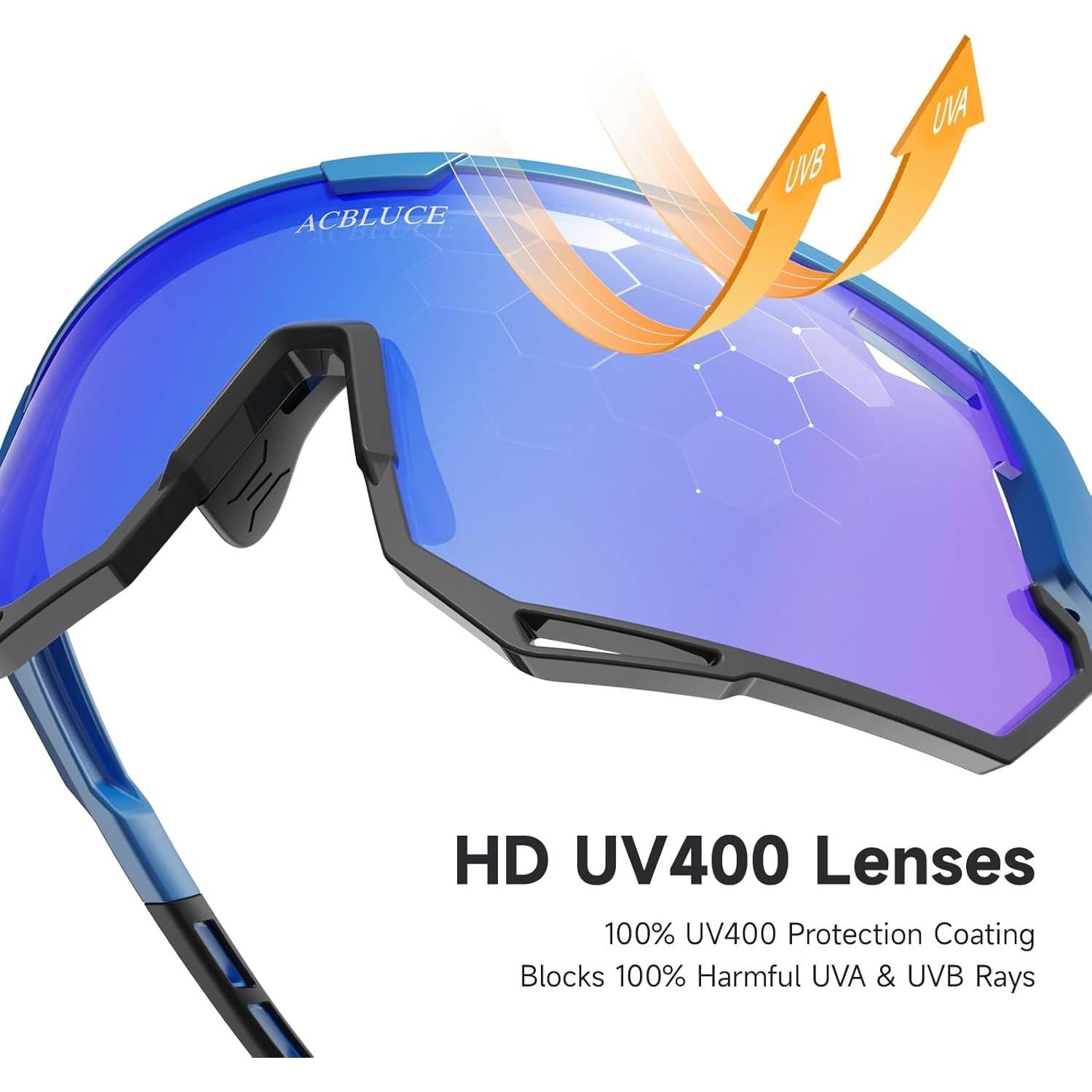 Gafas de sol deportivas ACBLUCE Y143 UV400 unisex