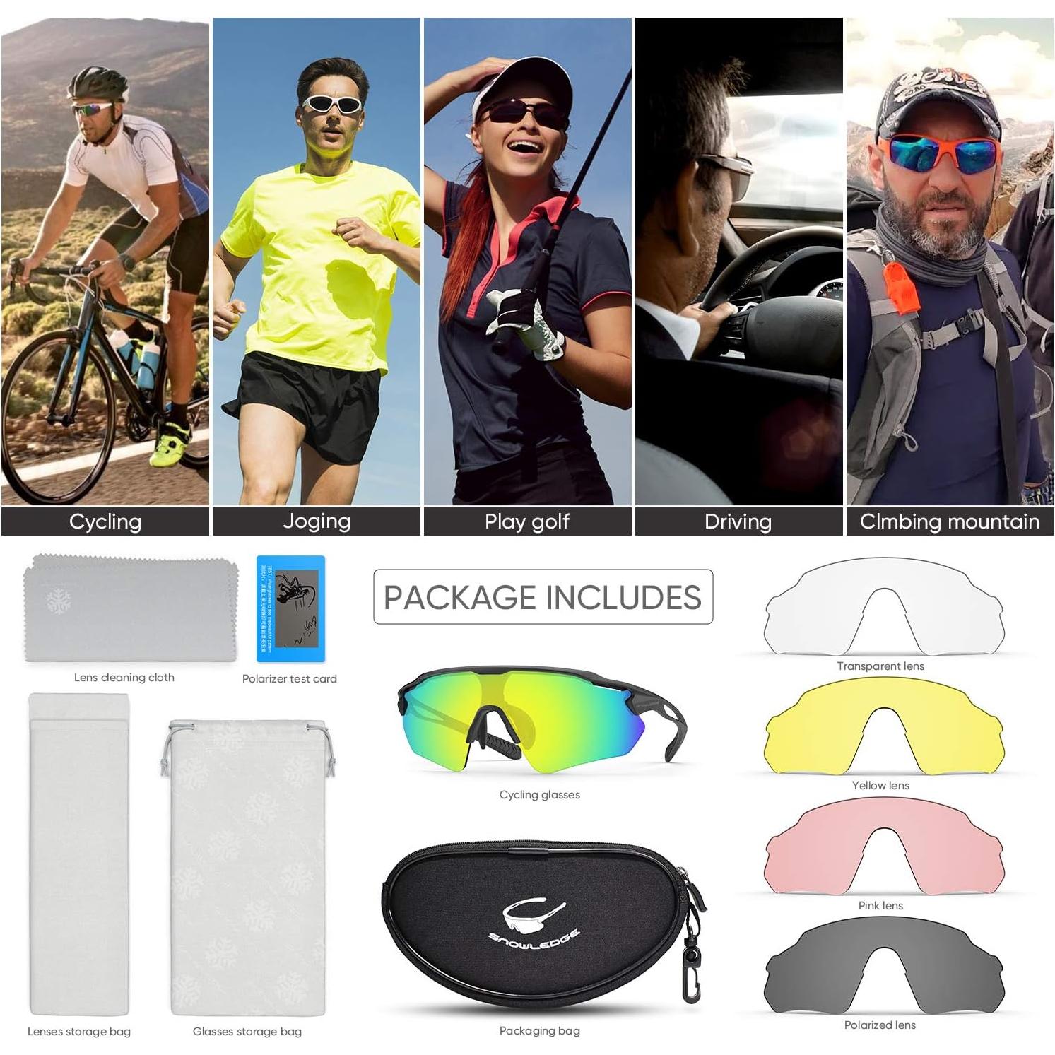 Gafas de Ciclismo HUBO Sports con Lentes Reemplazables UV400