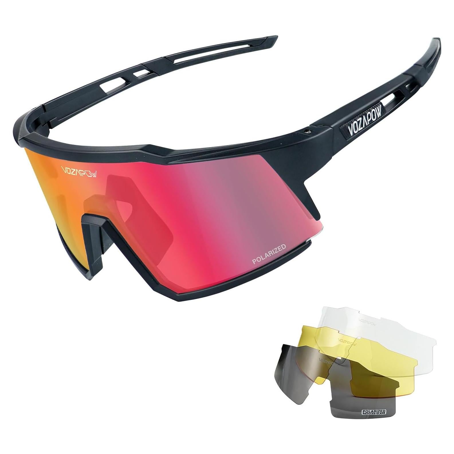 Gafas de sol VOZAPOW deportivas fotocromáticas con 4 lentes