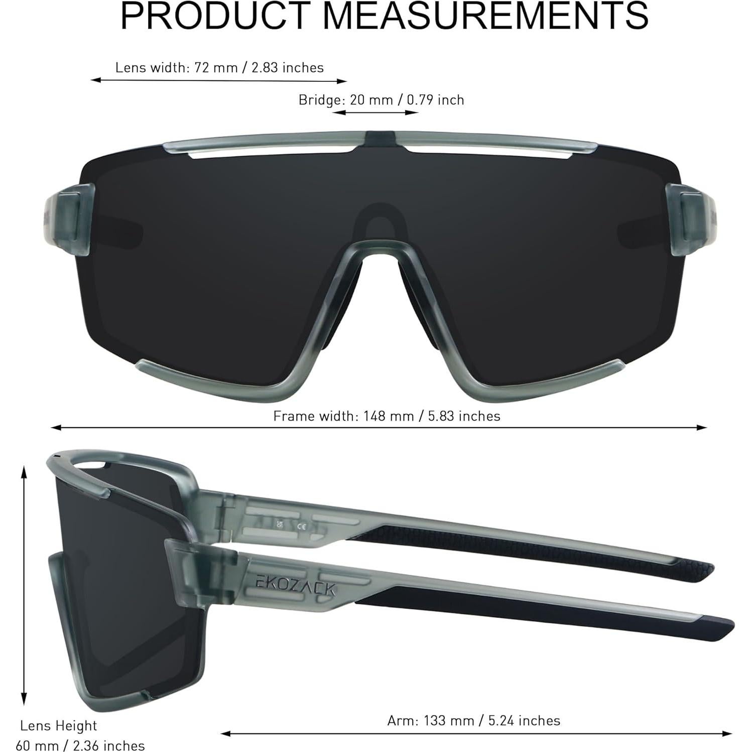 Gafas de Ciclismo EKOZACK Ec01 UV400 Antideslizantes