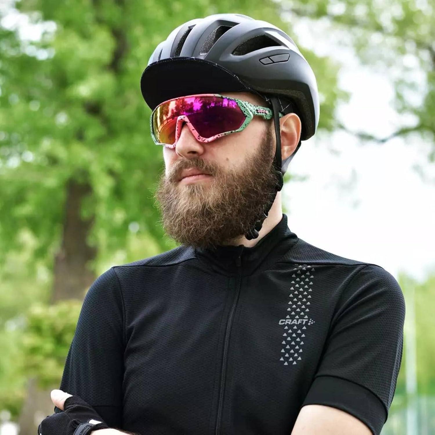 Gafas de Ciclismo KAPVOE K9408 5 Lentes Polarizadas UV400