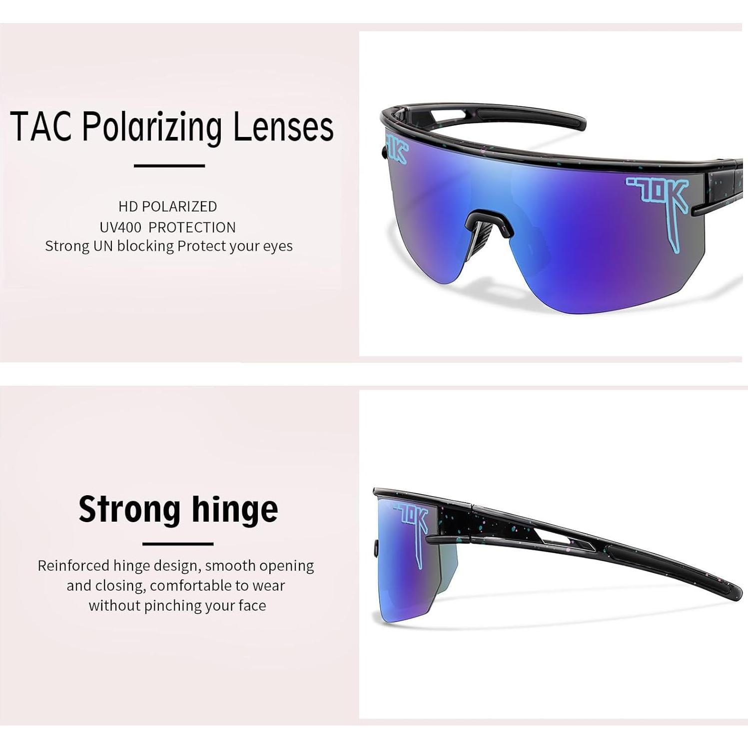 Gafas de sol deportivas Nobleboy UV400 para correr y ciclismo