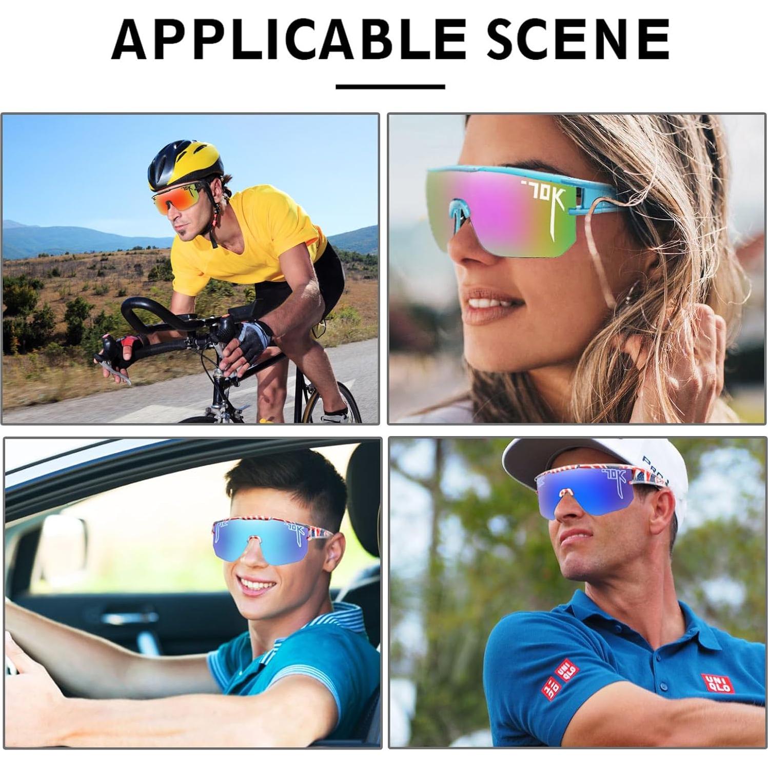 Gafas de sol deportivas Nobleboy UV400 para correr y ciclismo