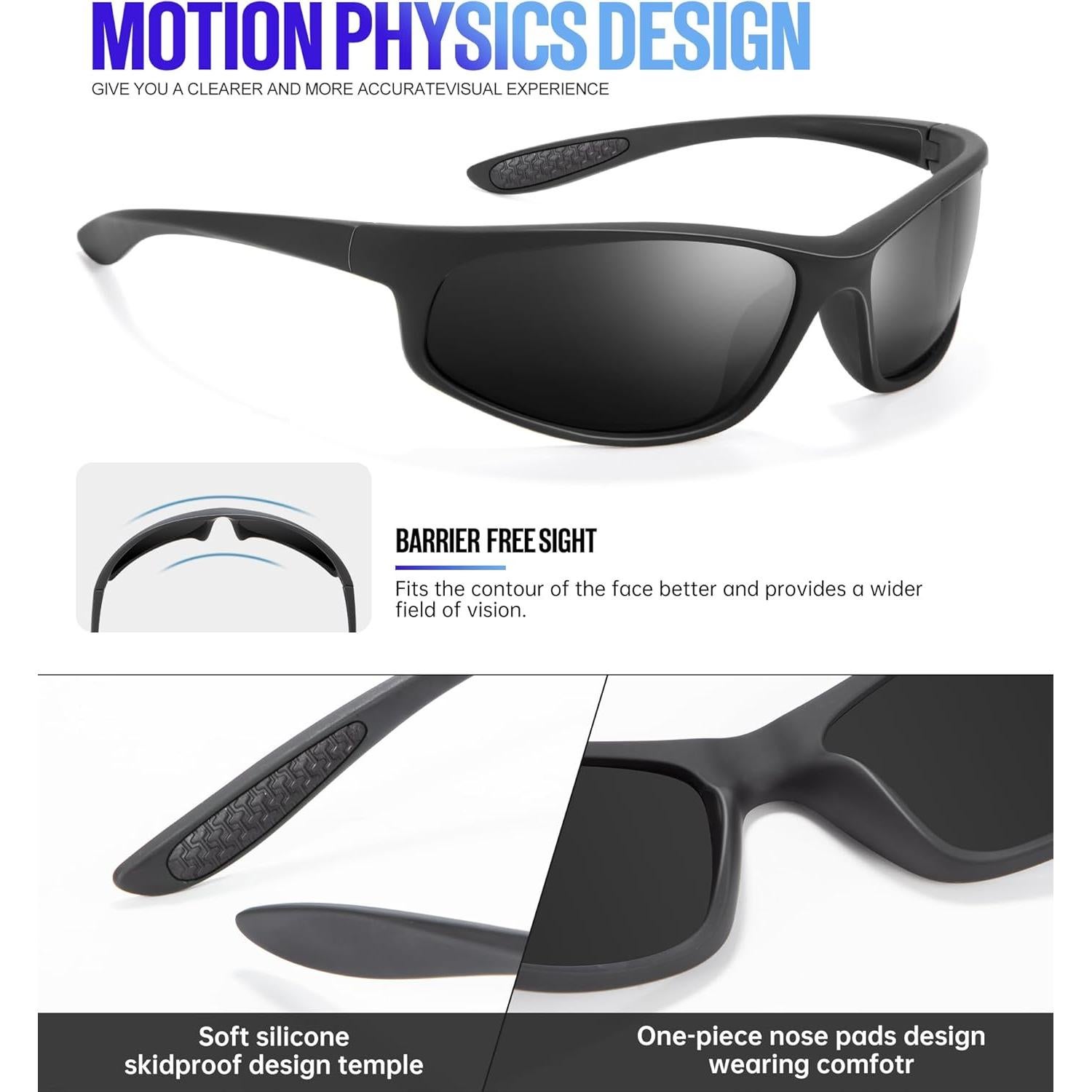 Gafas de sol KALIYADI polarizadas para deportes y UV