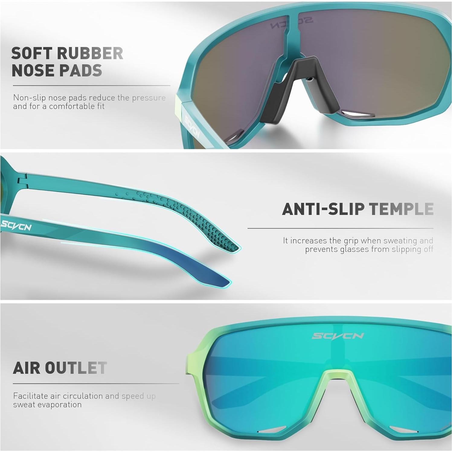 Gafas de Ciclismo SCVCN DZ-S63 Polarizadas UV400