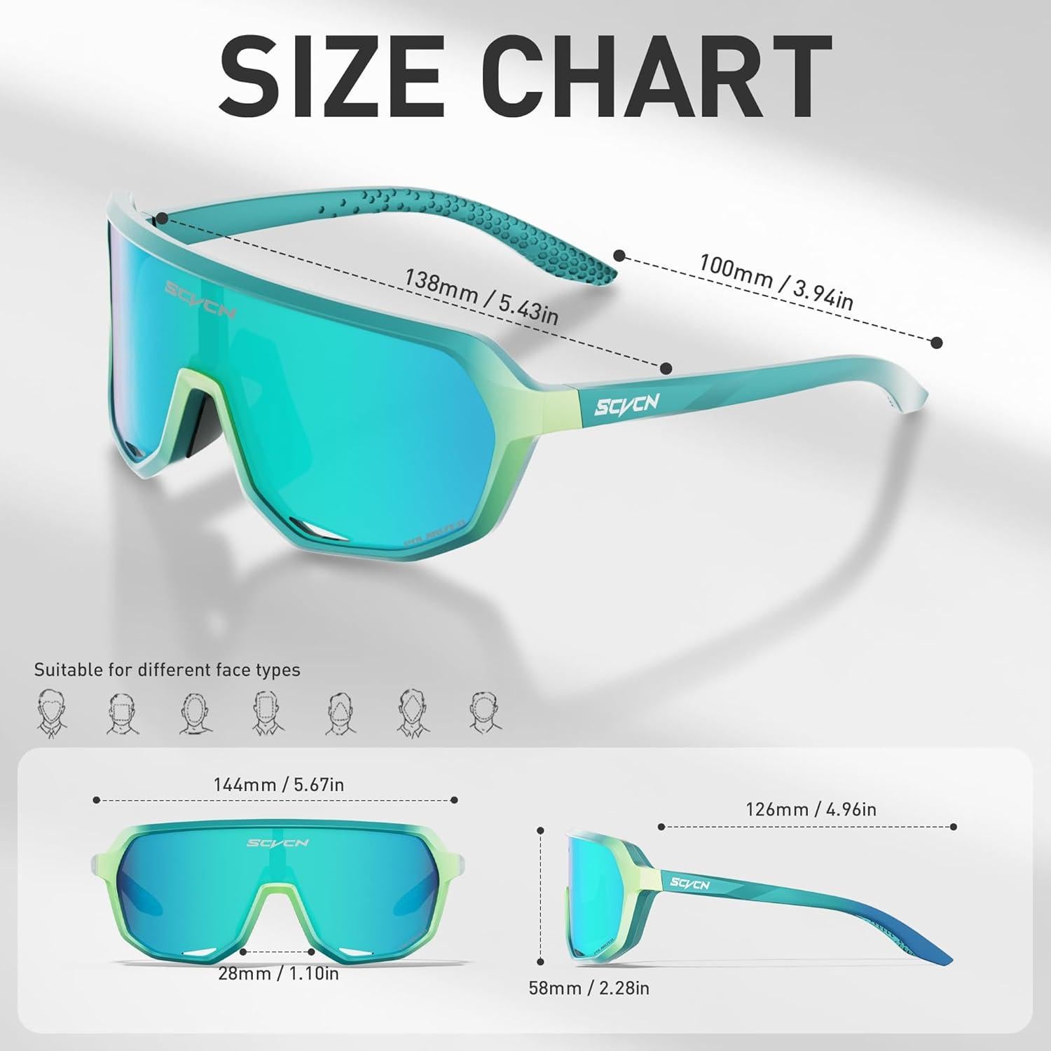 Gafas de Ciclismo SCVCN DZ-S63 Polarizadas UV400