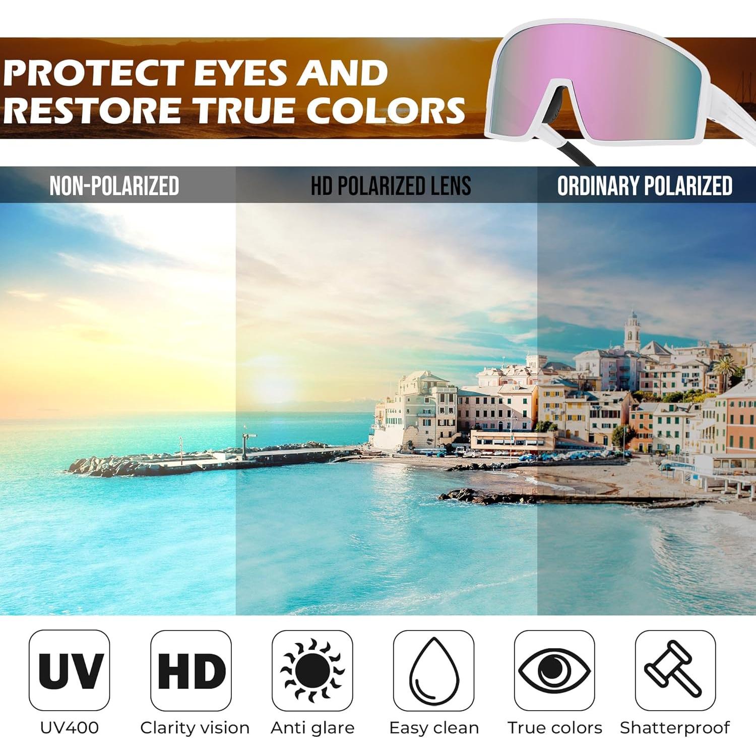 Gafas de Sol Polarizadas FEISEDY para Deportes Unisex