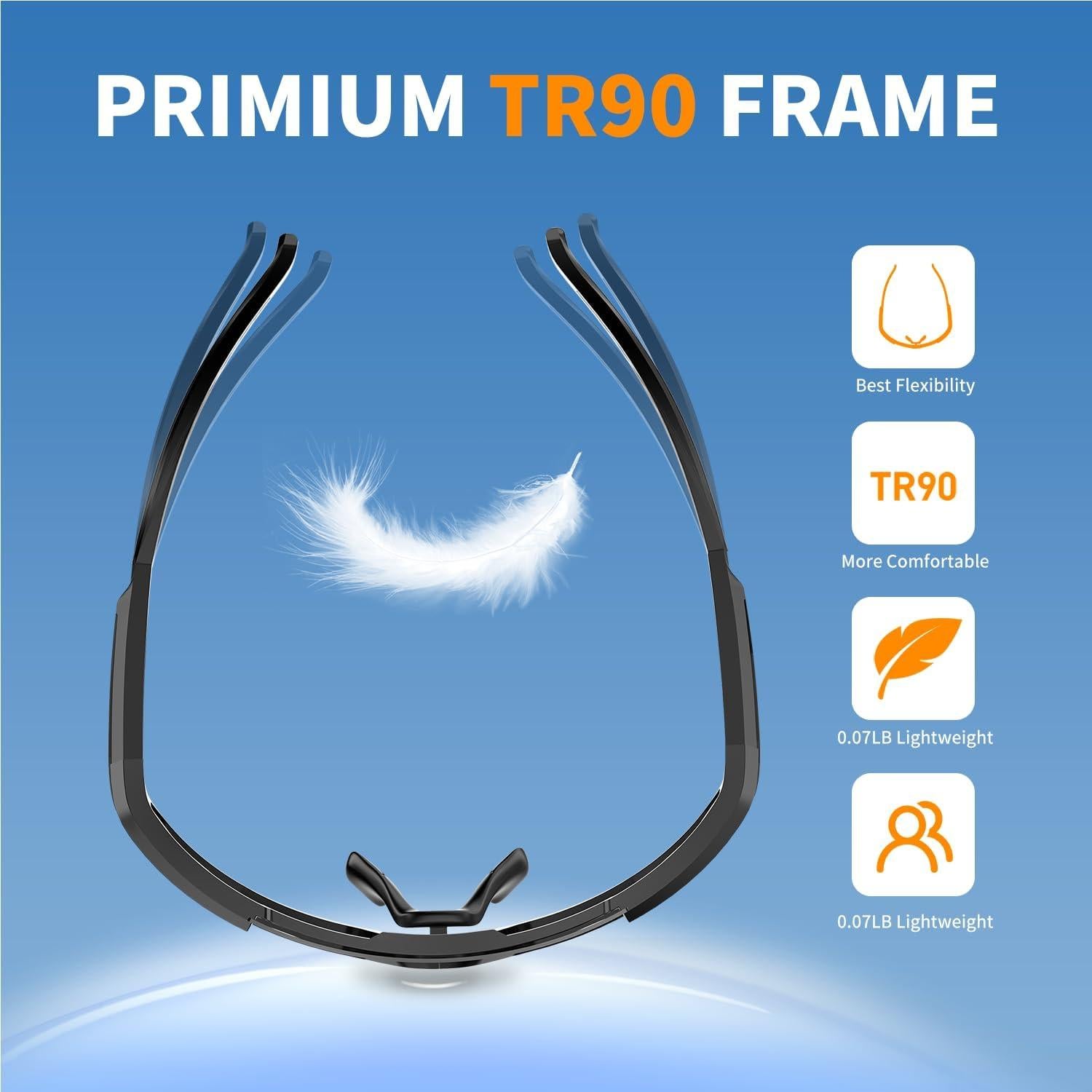 Gafas de Sol Deportivas Ptesun UV400 Polarizadas Negras