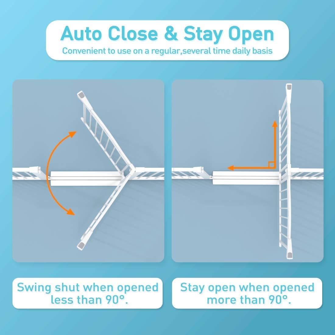 Puerta para Bebés Extra Ancha Fairy Baby 193-200 cm Seguridad