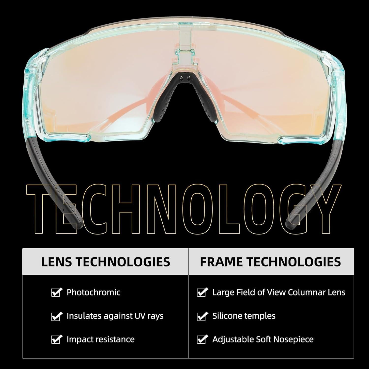 Gafas de sol deportivas ROCKBROS fotochromáticas UV400