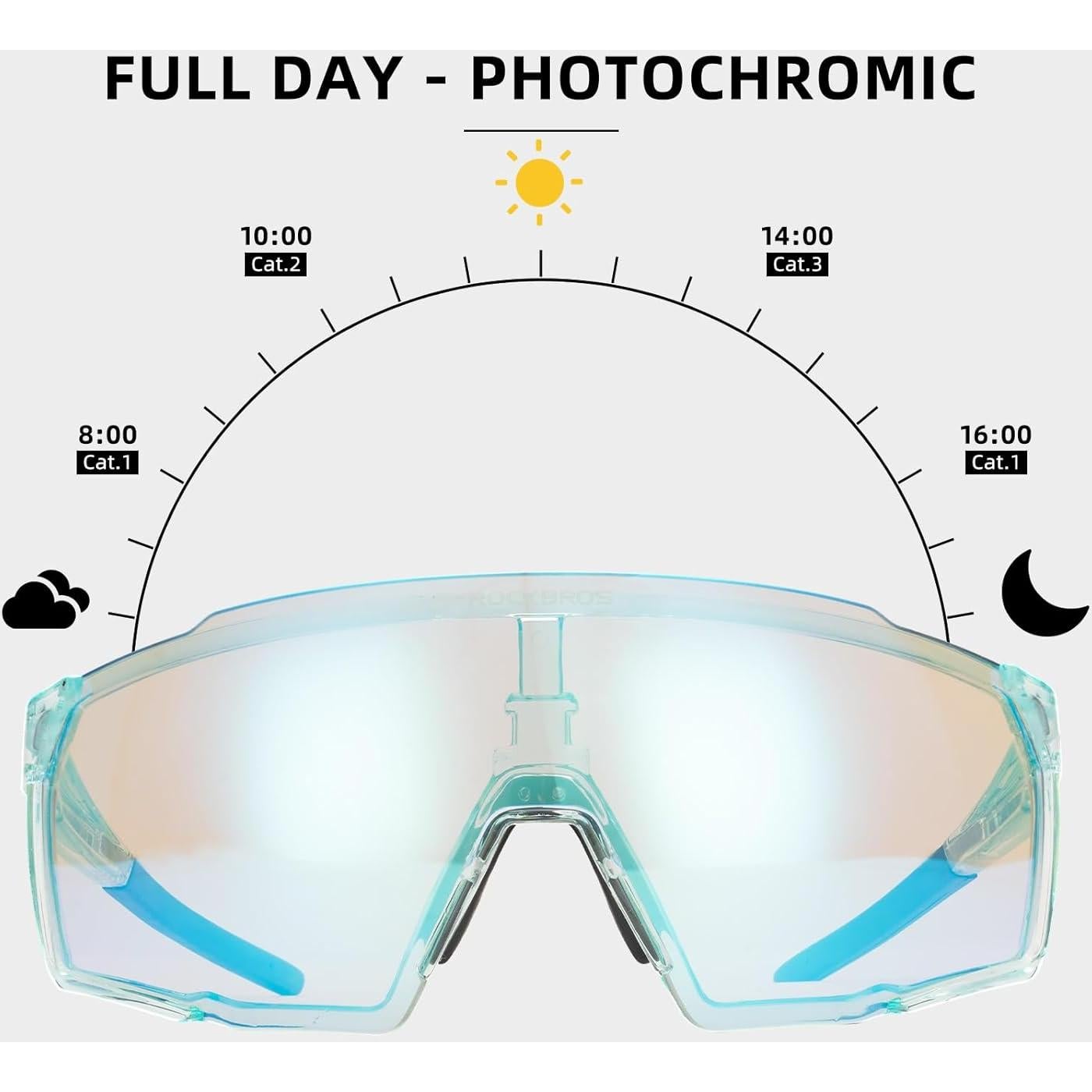 Gafas de sol deportivas ROCKBROS fotochromáticas UV400