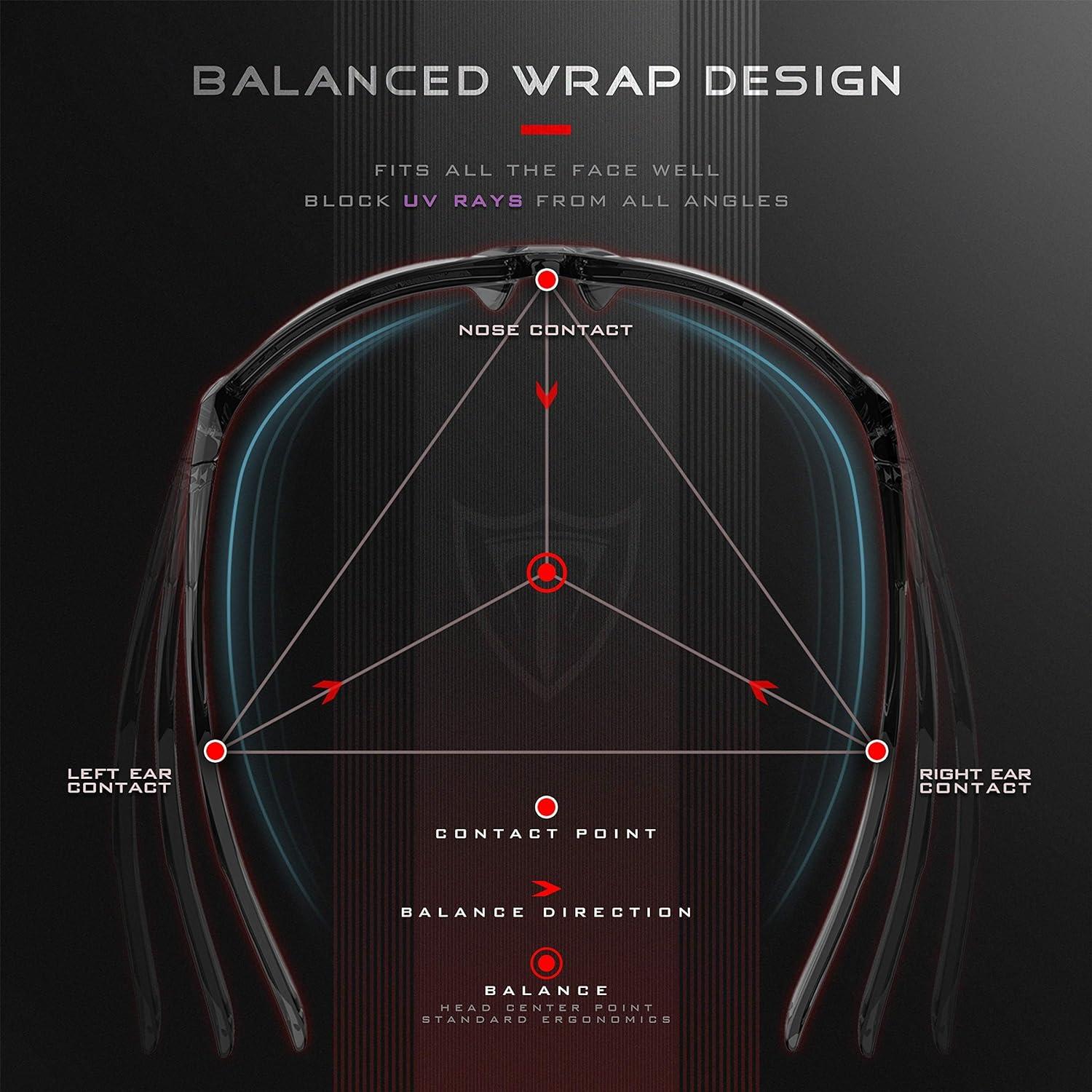 Gafas de sol polarizadas ATTCL para hombres UV 100% protección