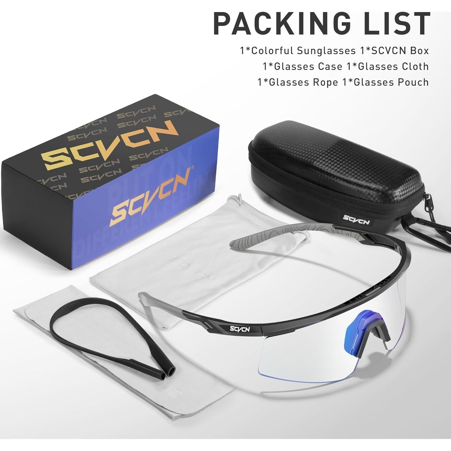 Gafas de Ciclismo SCVCN S120 Fotoquímicas UV400 TR90