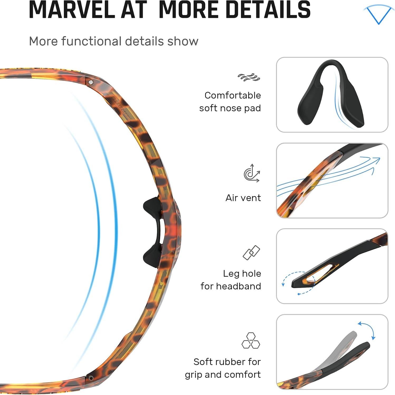 Gafas de sol deportivas TOREGE polarizadas para deportes