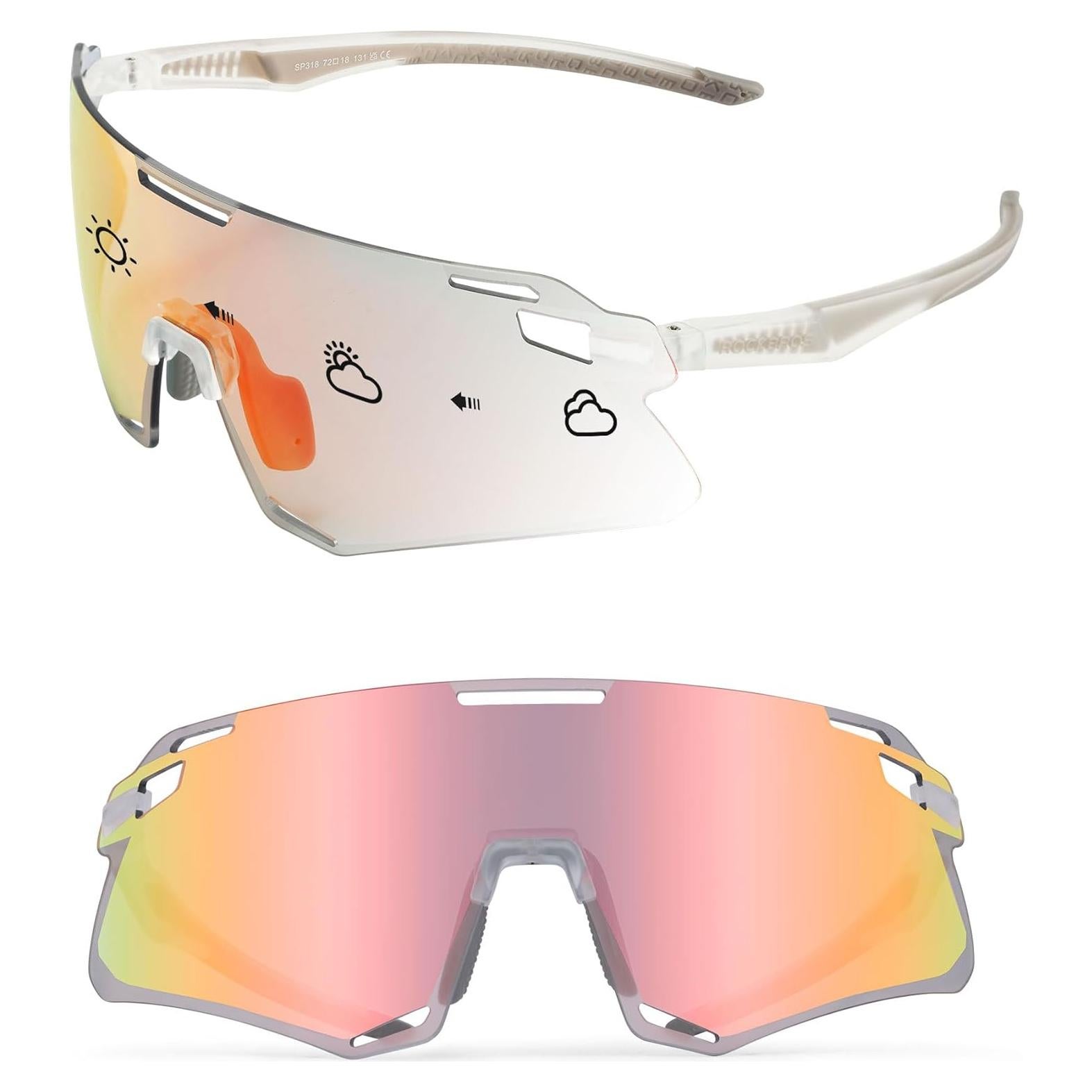 Gafas de Ciclismo ROCKBROS Fotoquímicas TR90 para Hombres